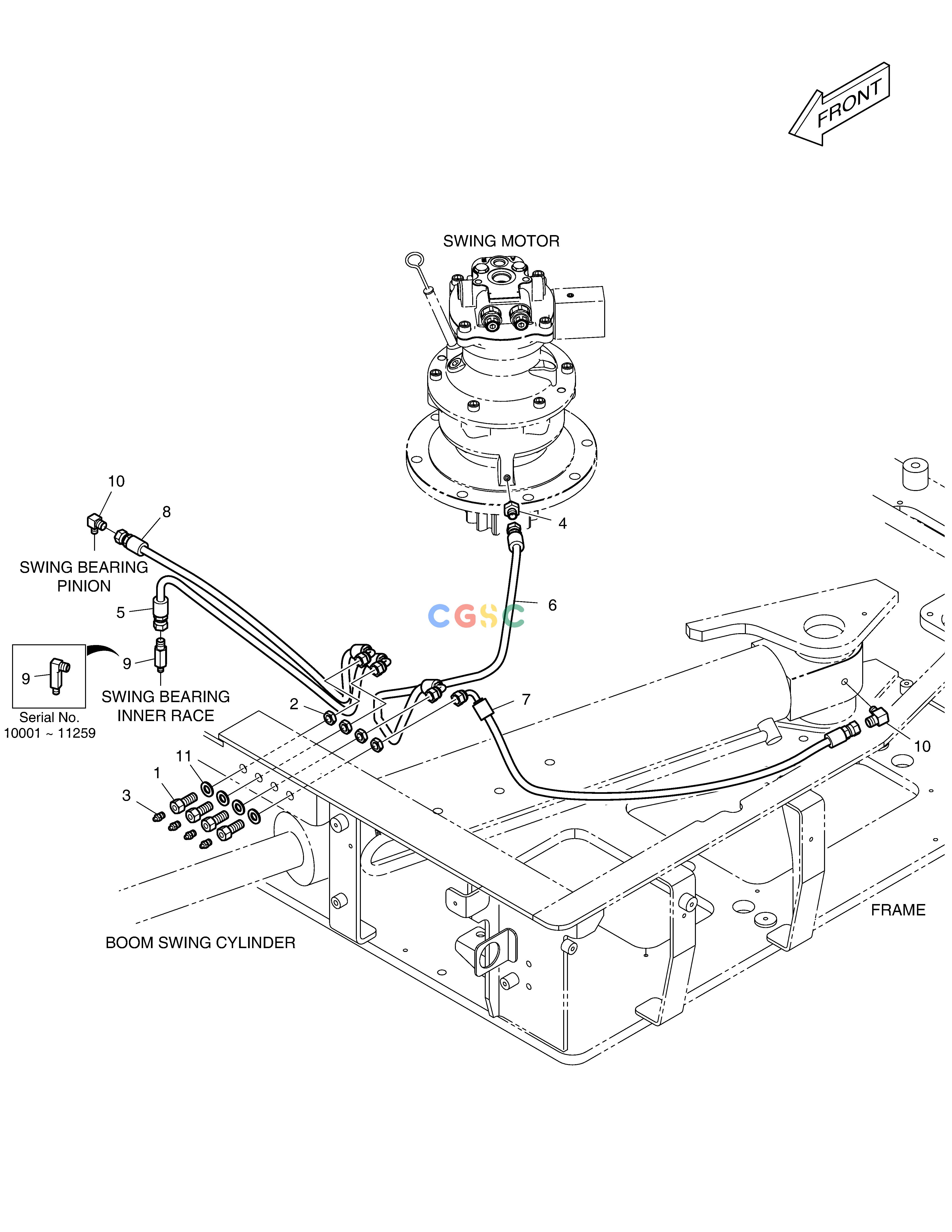 斗山零件查询LUBRICATION PIPING E80 Doosan parts catalog online