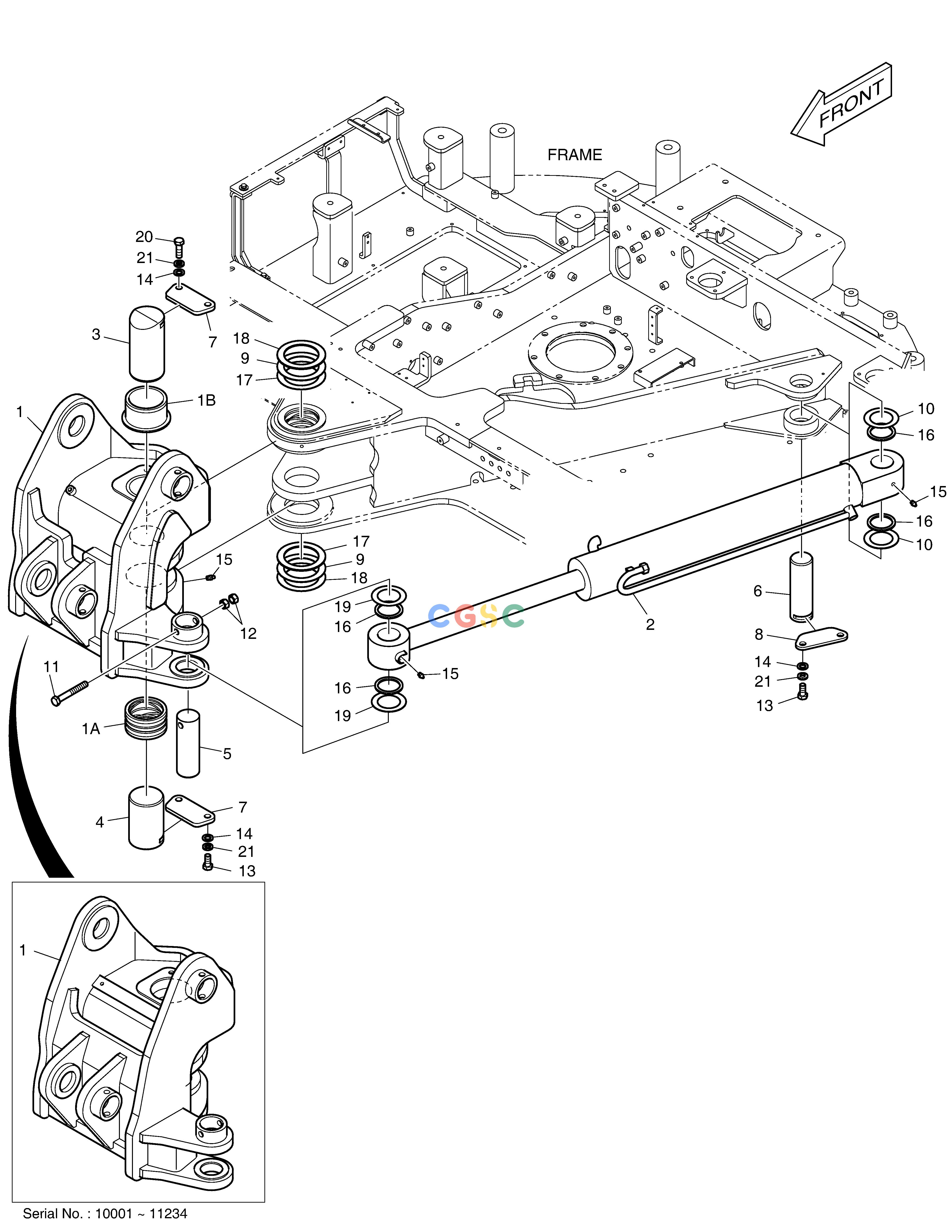 斗山零件查询BOOM SWING E80 Doosan parts catalog online