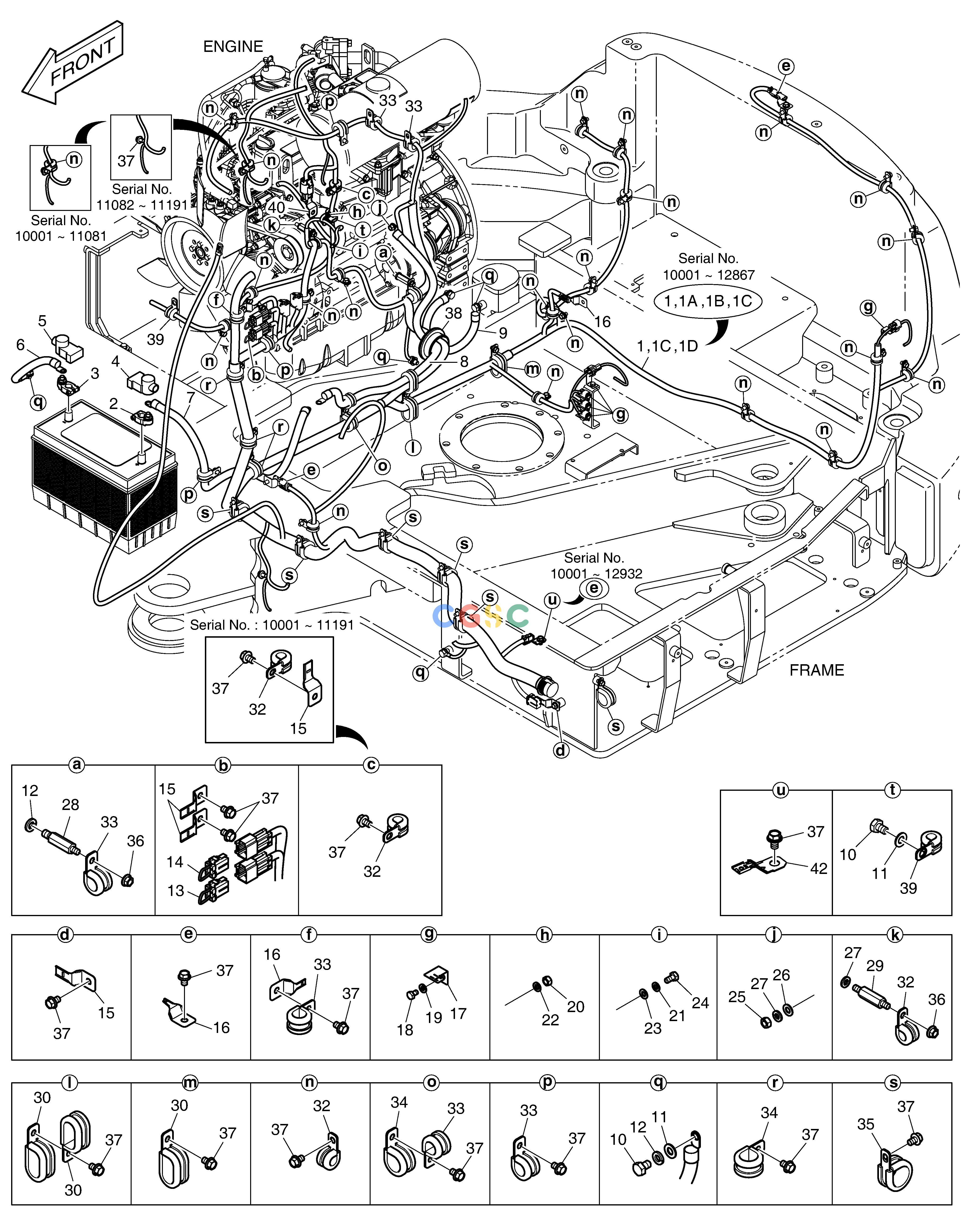 斗山零件查询ELECTRIC WIRING E80 Doosan parts catalog online