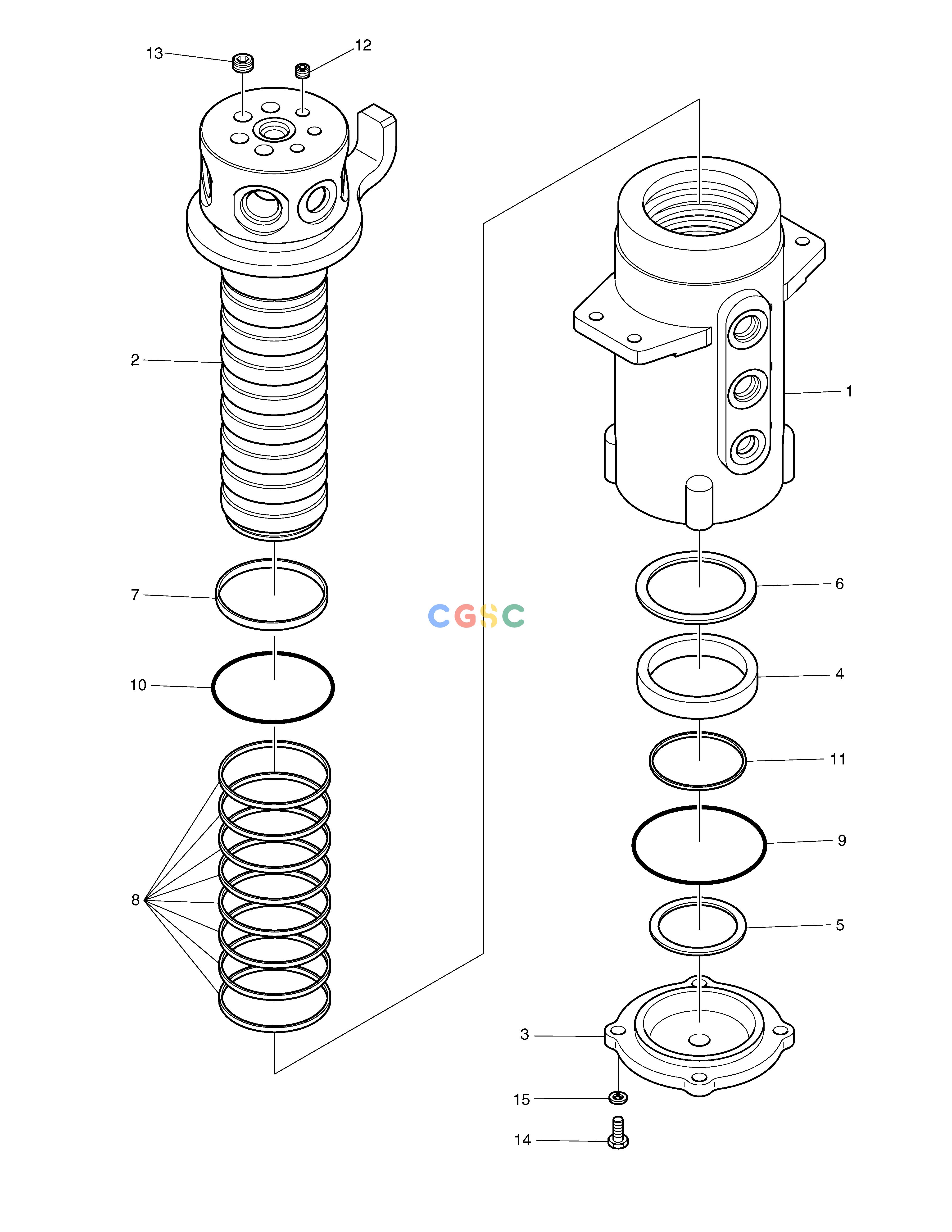 斗山零件查询CENTER JOINT E80 Doosan parts catalog online