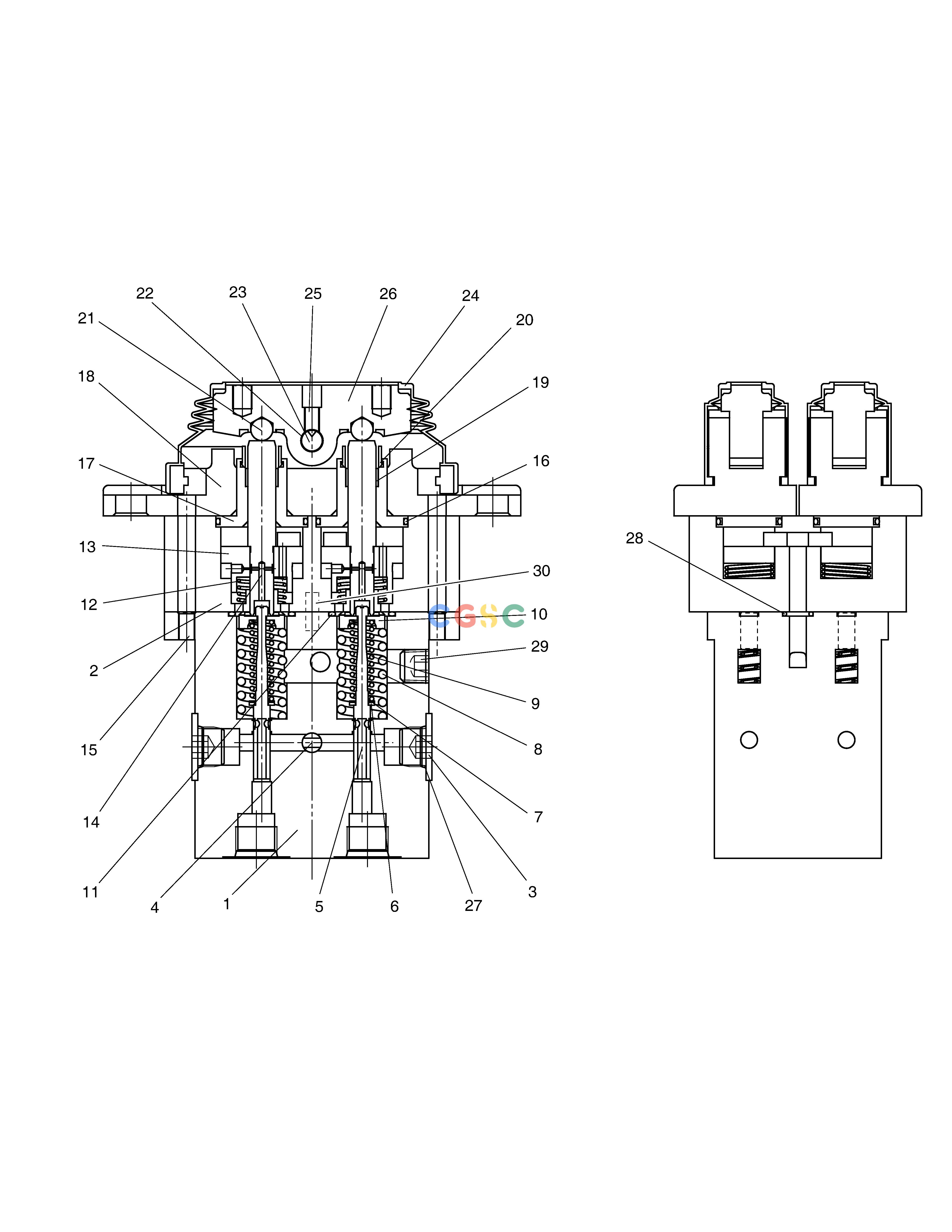 斗山零件查询PEDAL VALVE - TRAVEL E80 Doosan parts catalog online