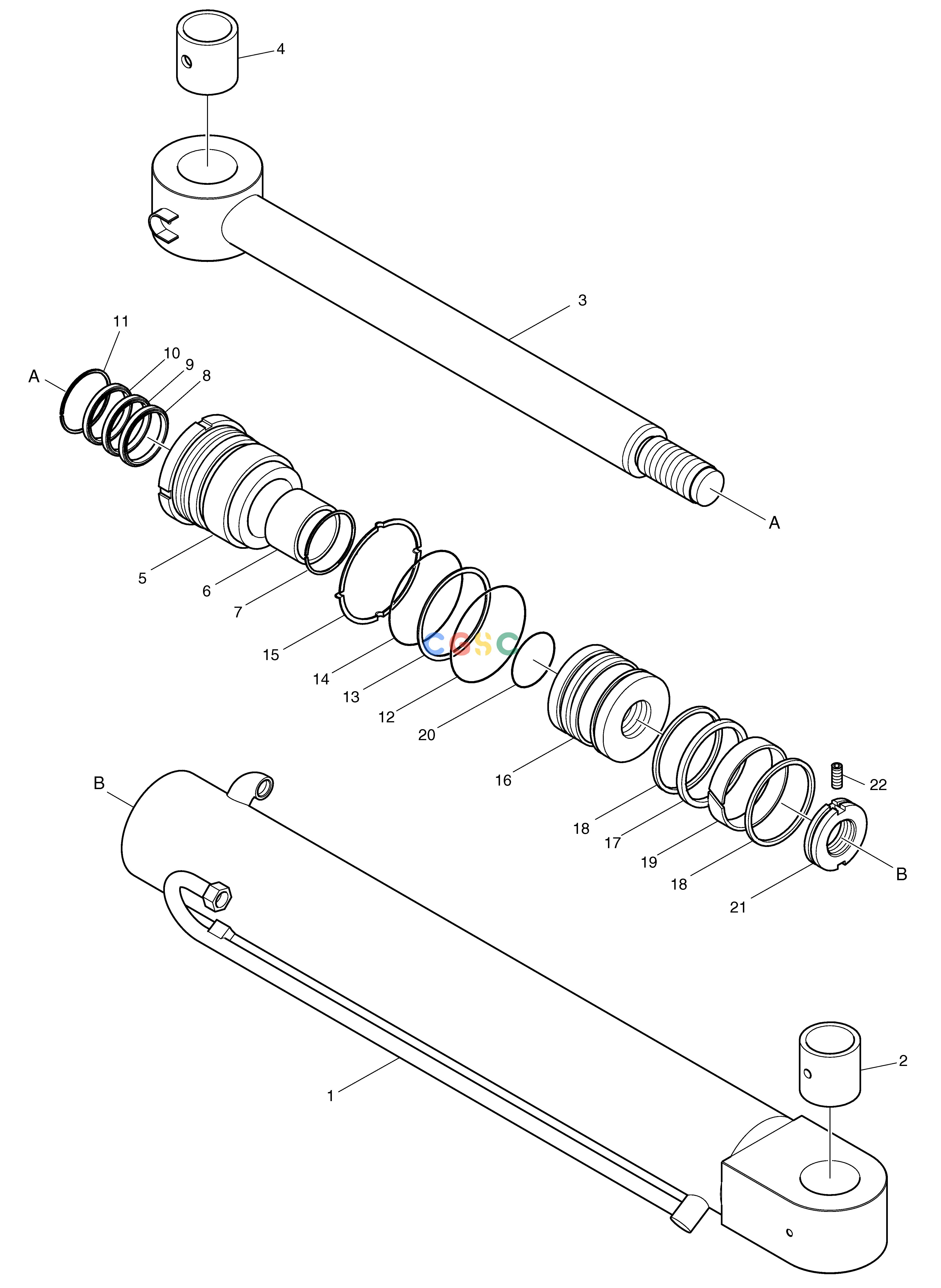 斗山零件查询BOOM SWING CYLINDER E80 Doosan parts catalog online