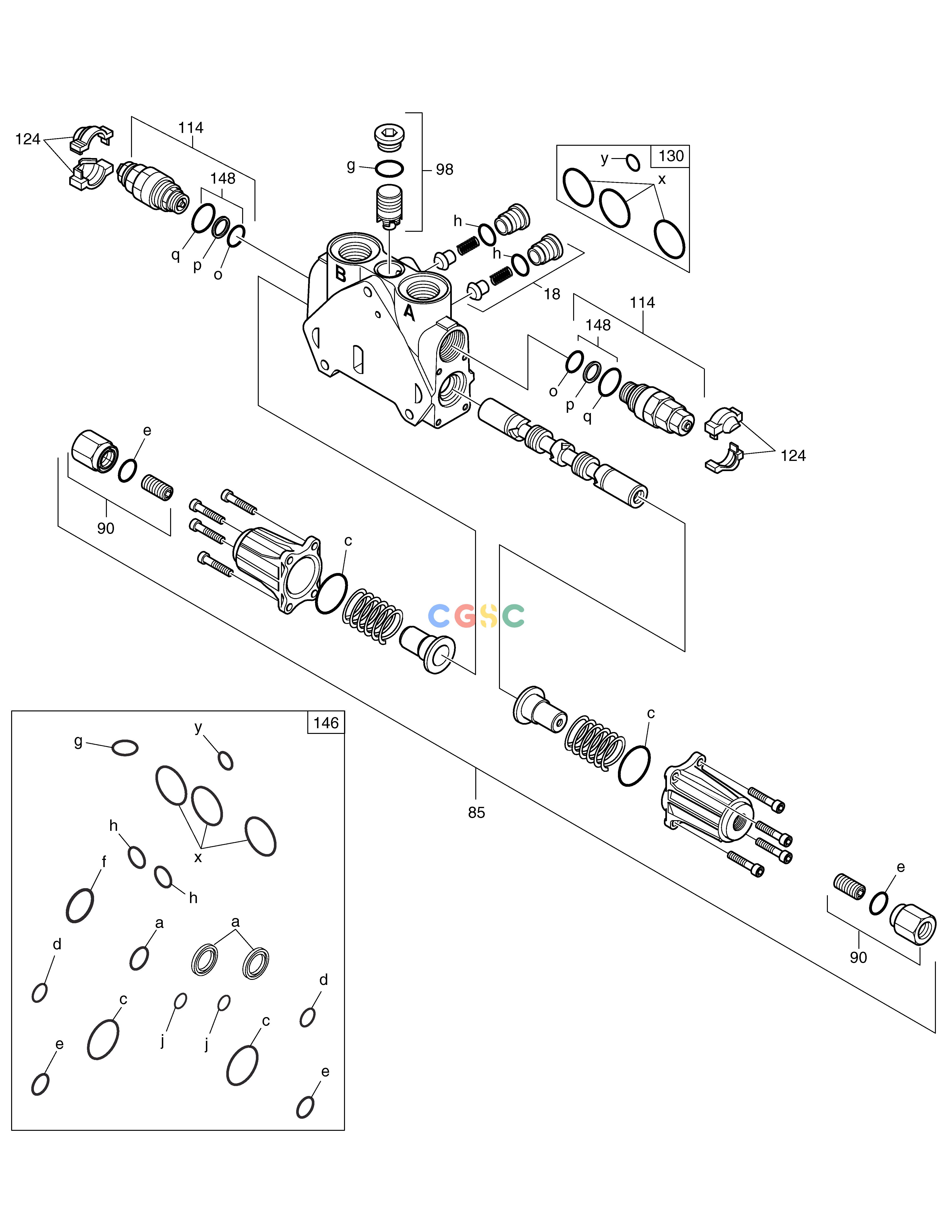 斗山零件查询ROTATING BLOCK - CONTROL VALVE E80 Doosan parts catalog online