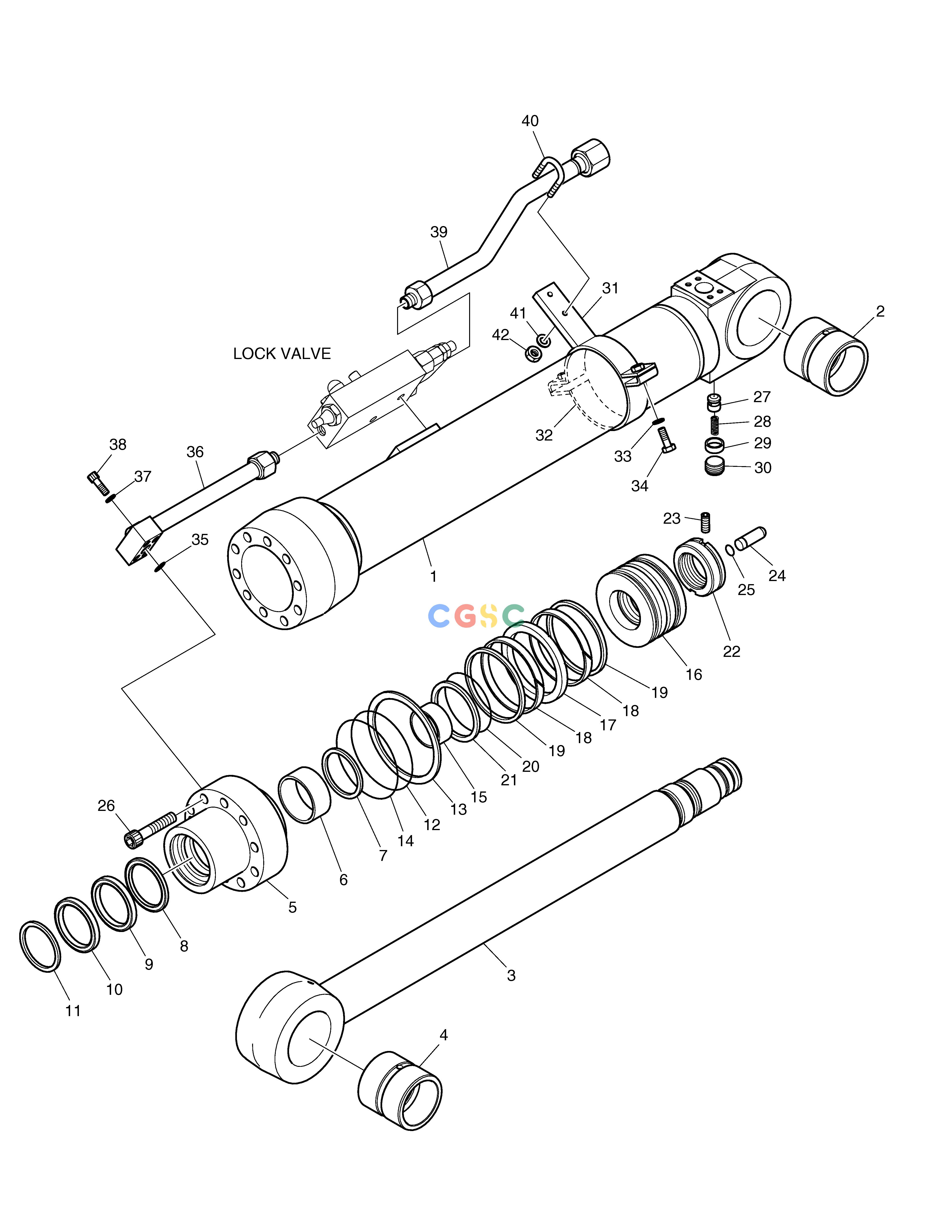 斗山零件查询ARM CYLINDER - LOCK VALVE E80 Doosan parts catalog online