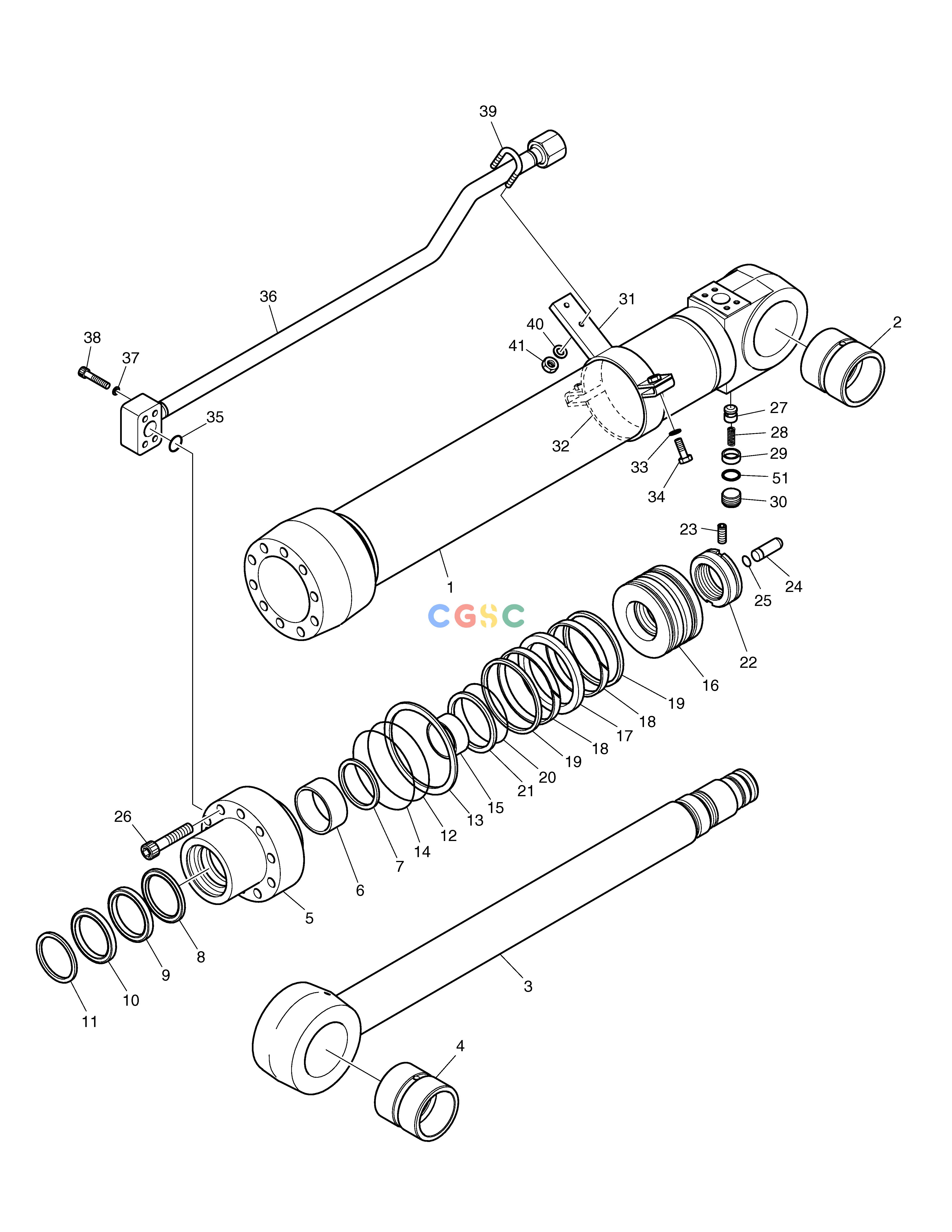 斗山零件查询ARM CYLINDER - EMEA E80 Doosan parts catalog online