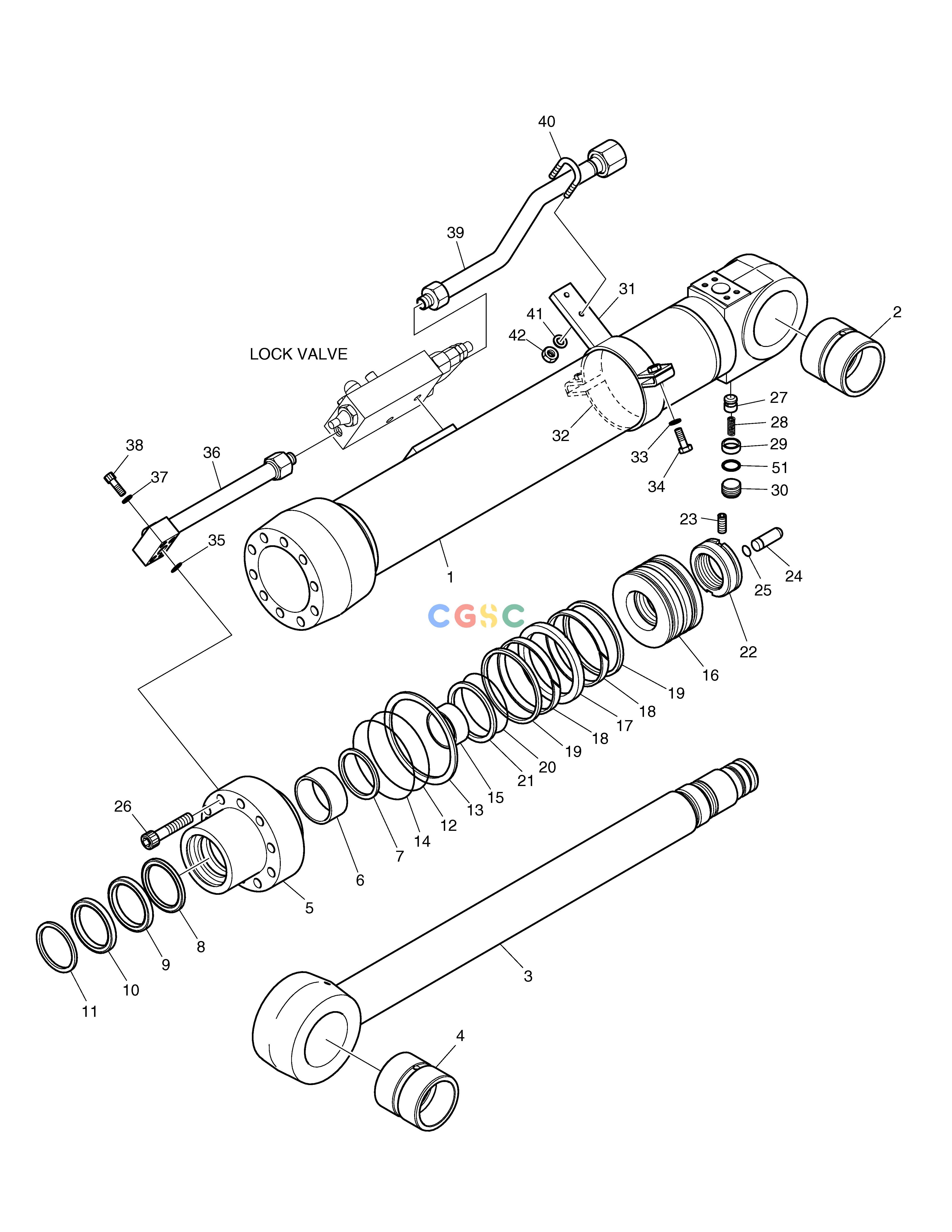 斗山零件查询ARM CYLINDER - LOCK VALVE (EMEA) E80 Doosan parts catalog online