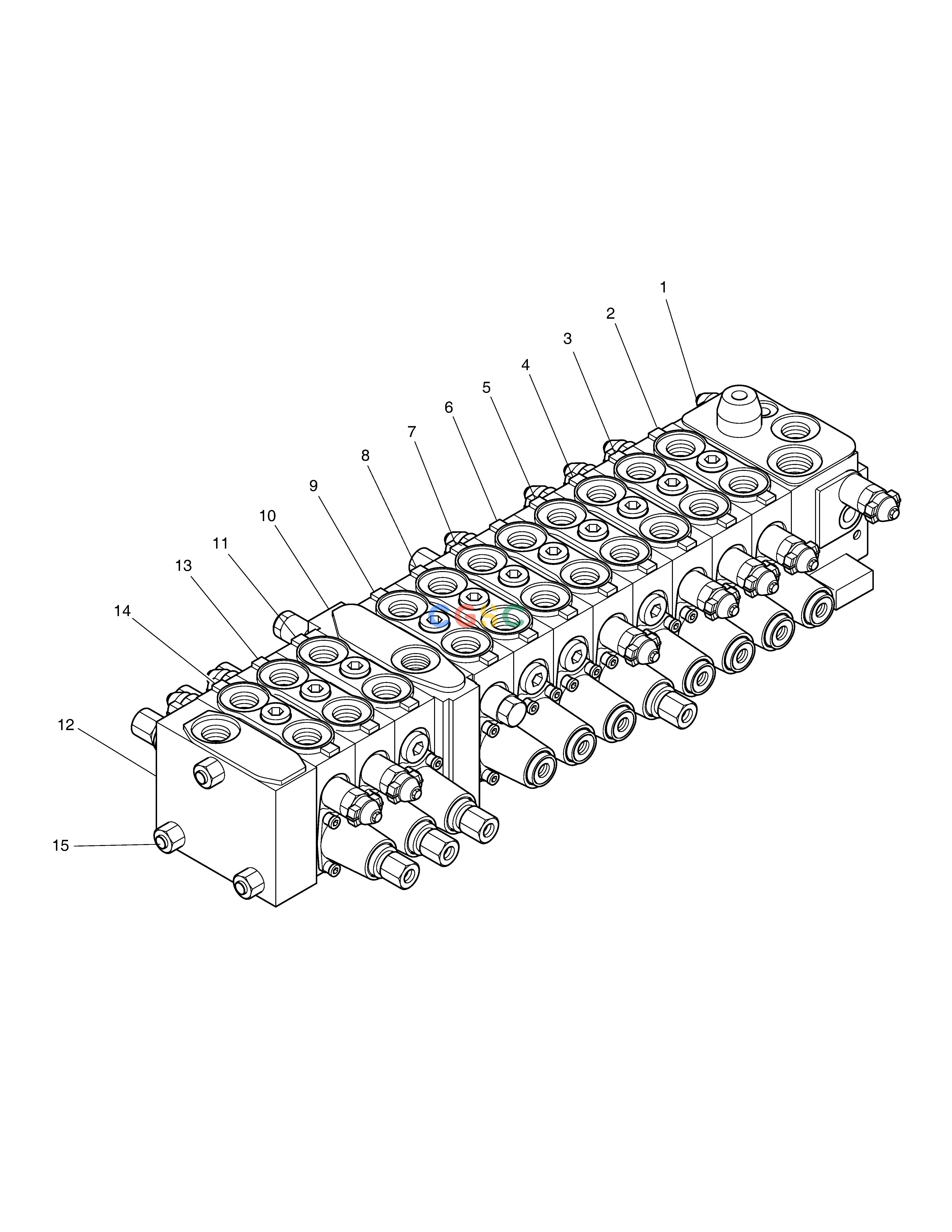 斗山零件查询CONTROL VALVE - ROTATING(ARTI) E80 Doosan parts catalog online