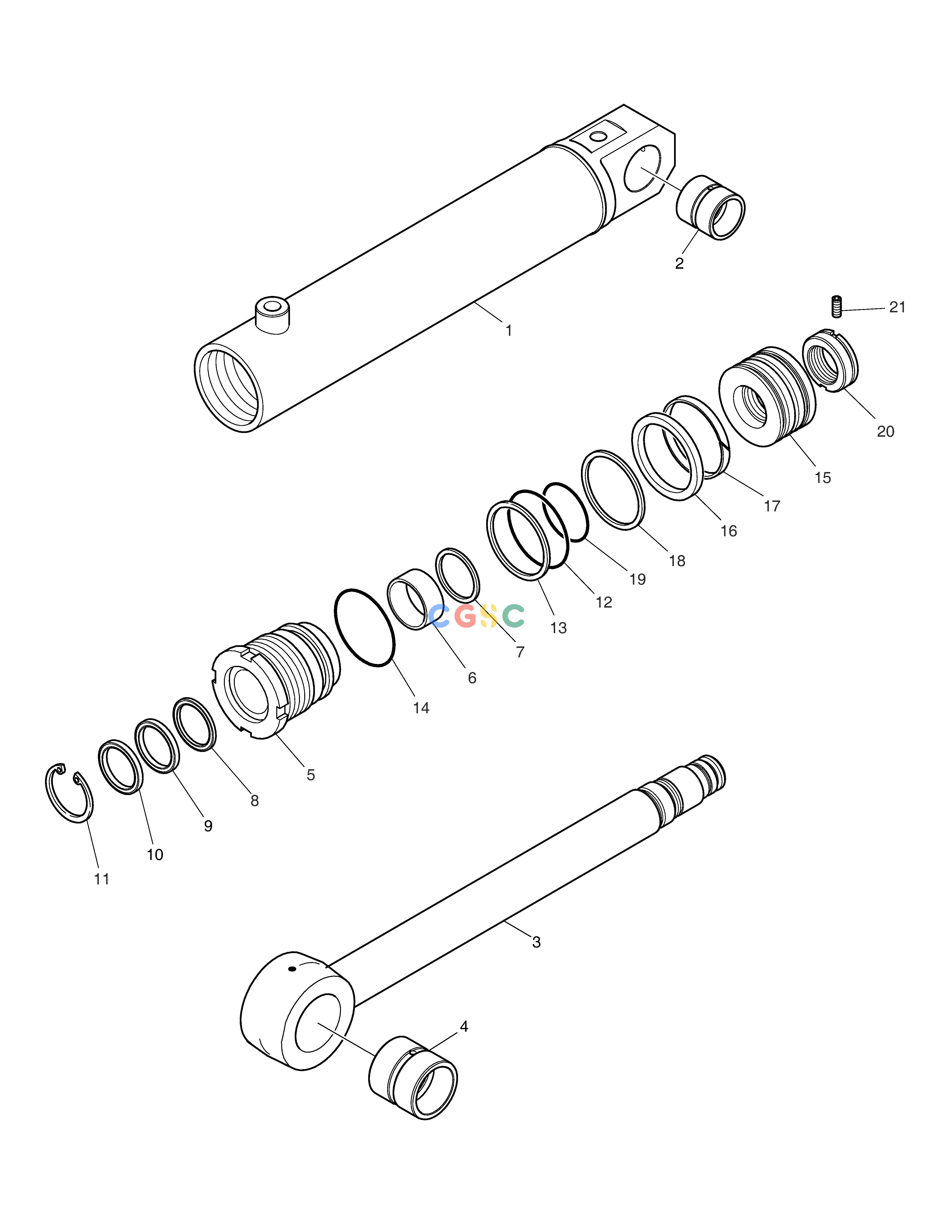 斗山零件查询ARTI BOOM CYLINDER E80 Doosan parts catalog online