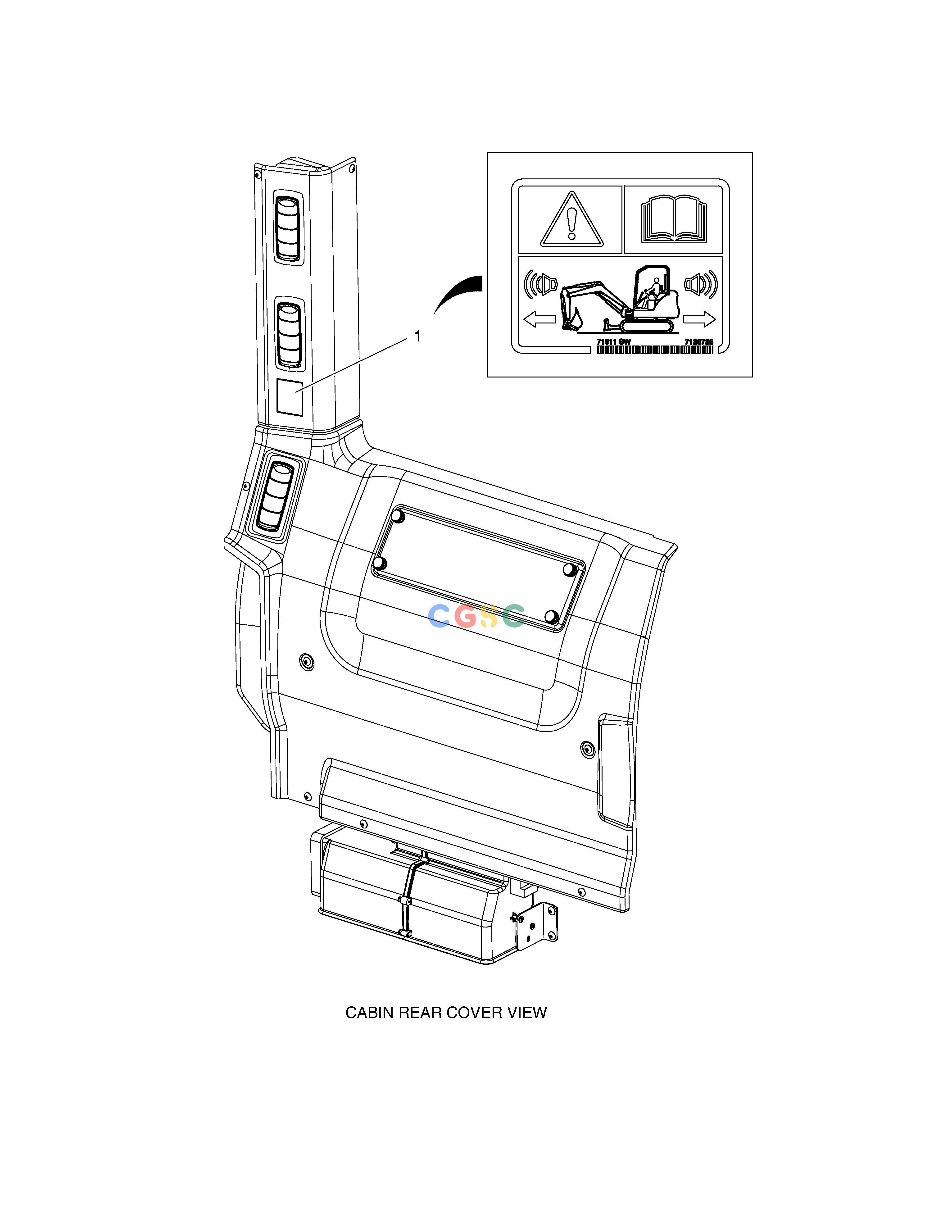 斗山零件查询DECAL - TRAVEL ALARM(EUROPE) E80 Doosan parts catalog online