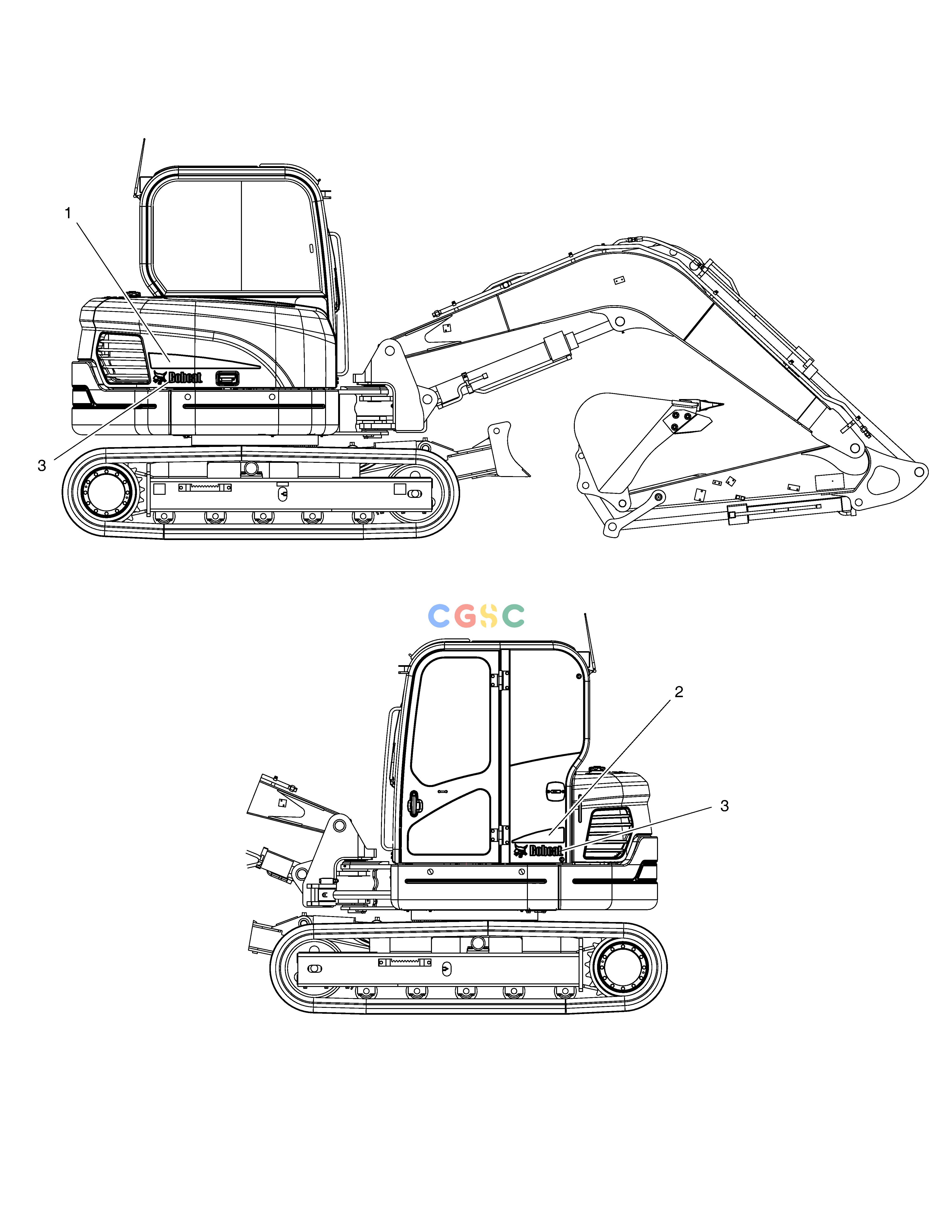 斗山零件查询DECAL - MACHINE NAME E80 Doosan parts catalog online