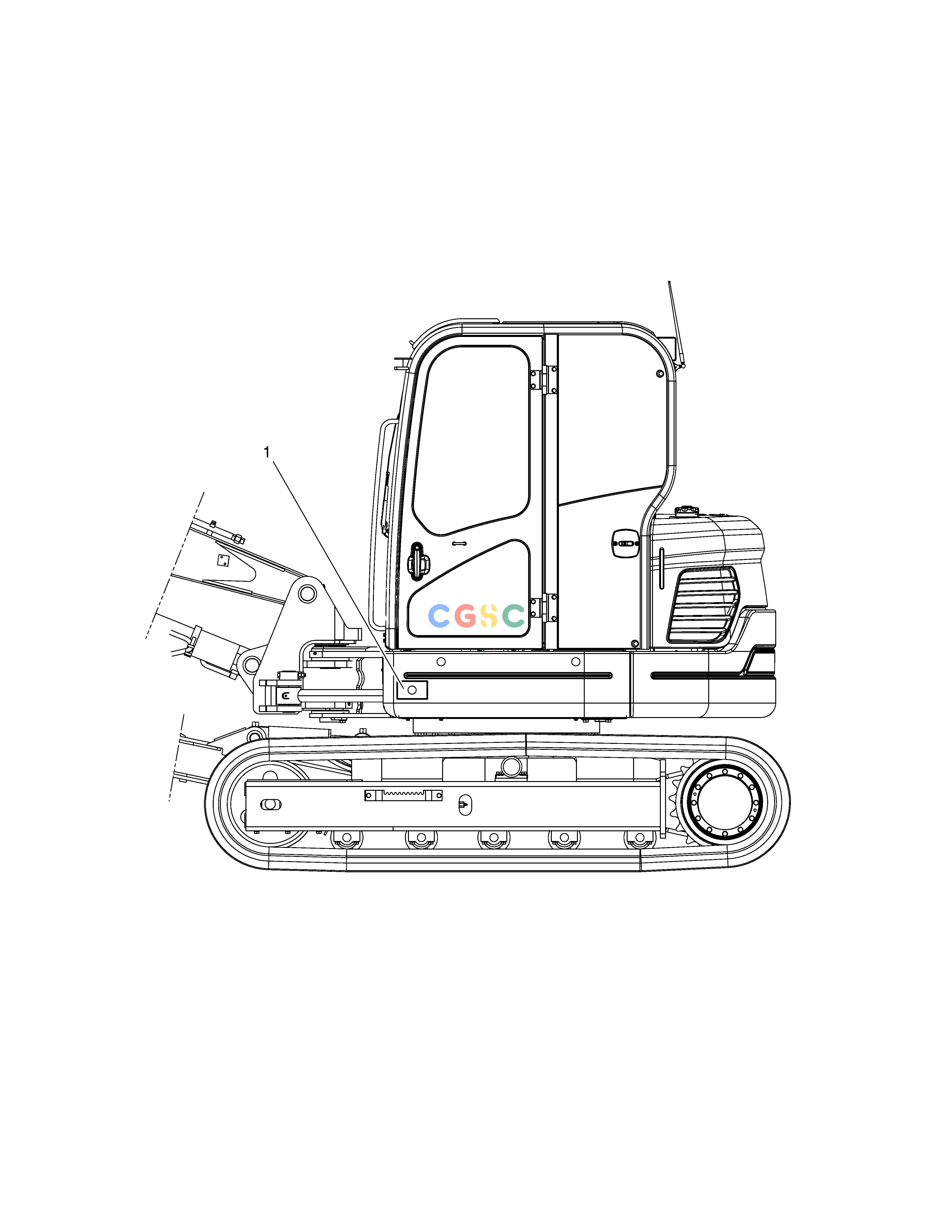 斗山零件查询DECAL - PATTERN CHANGE E80 Doosan parts catalog online