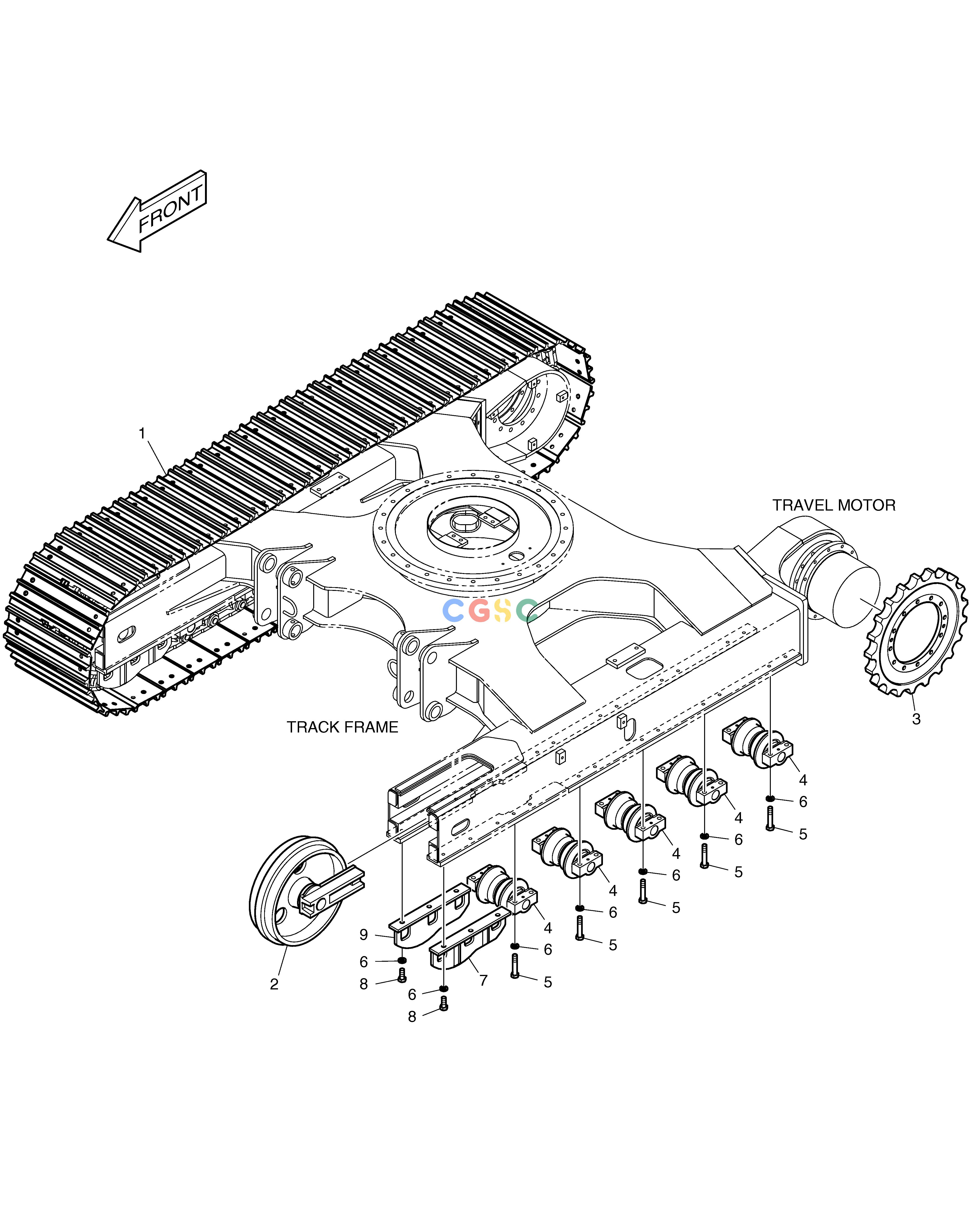 斗山零件查询TRACK SHOE - STEEL(450G) E80 Doosan parts catalog online