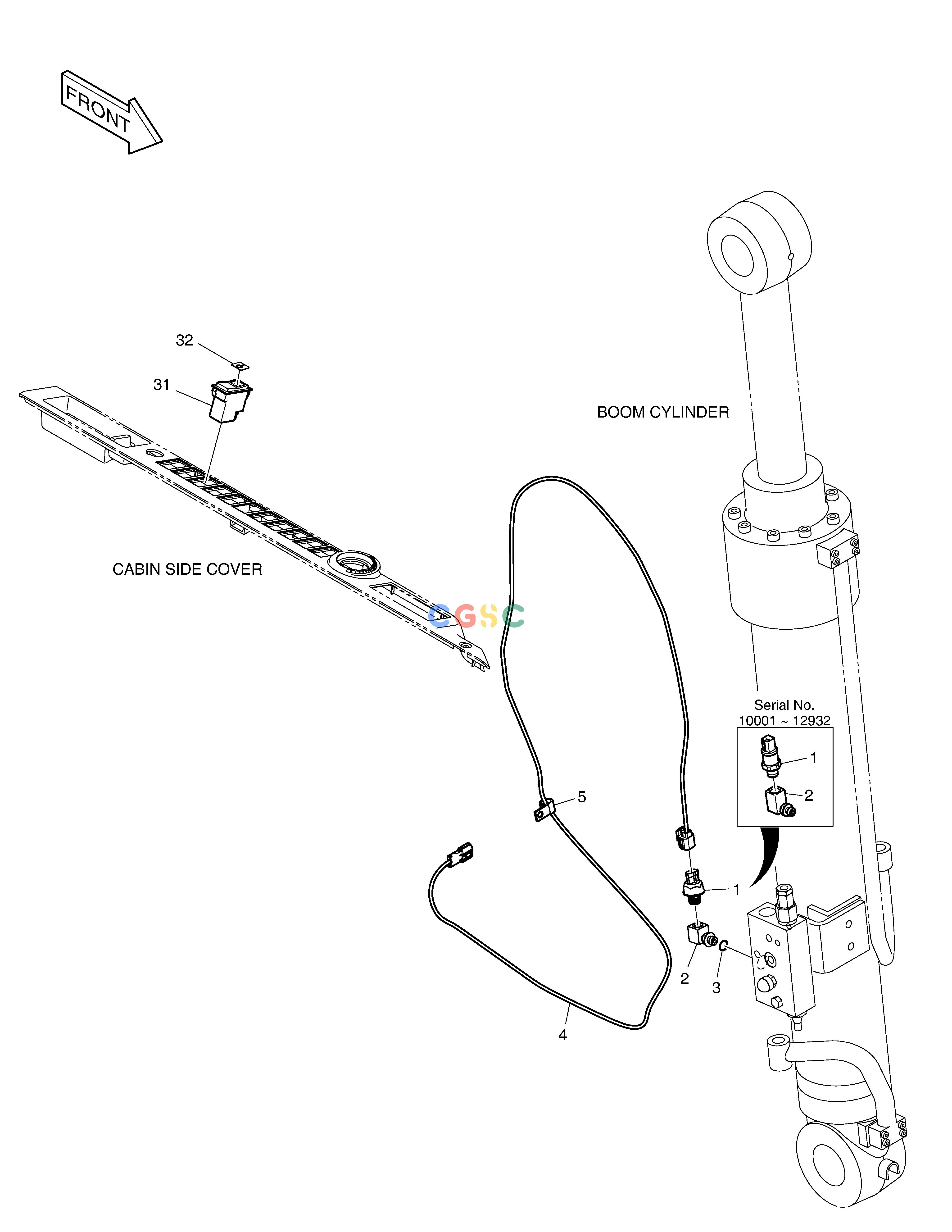 斗山零件查询OVERLOAD WARNING E80 Doosan parts catalog online