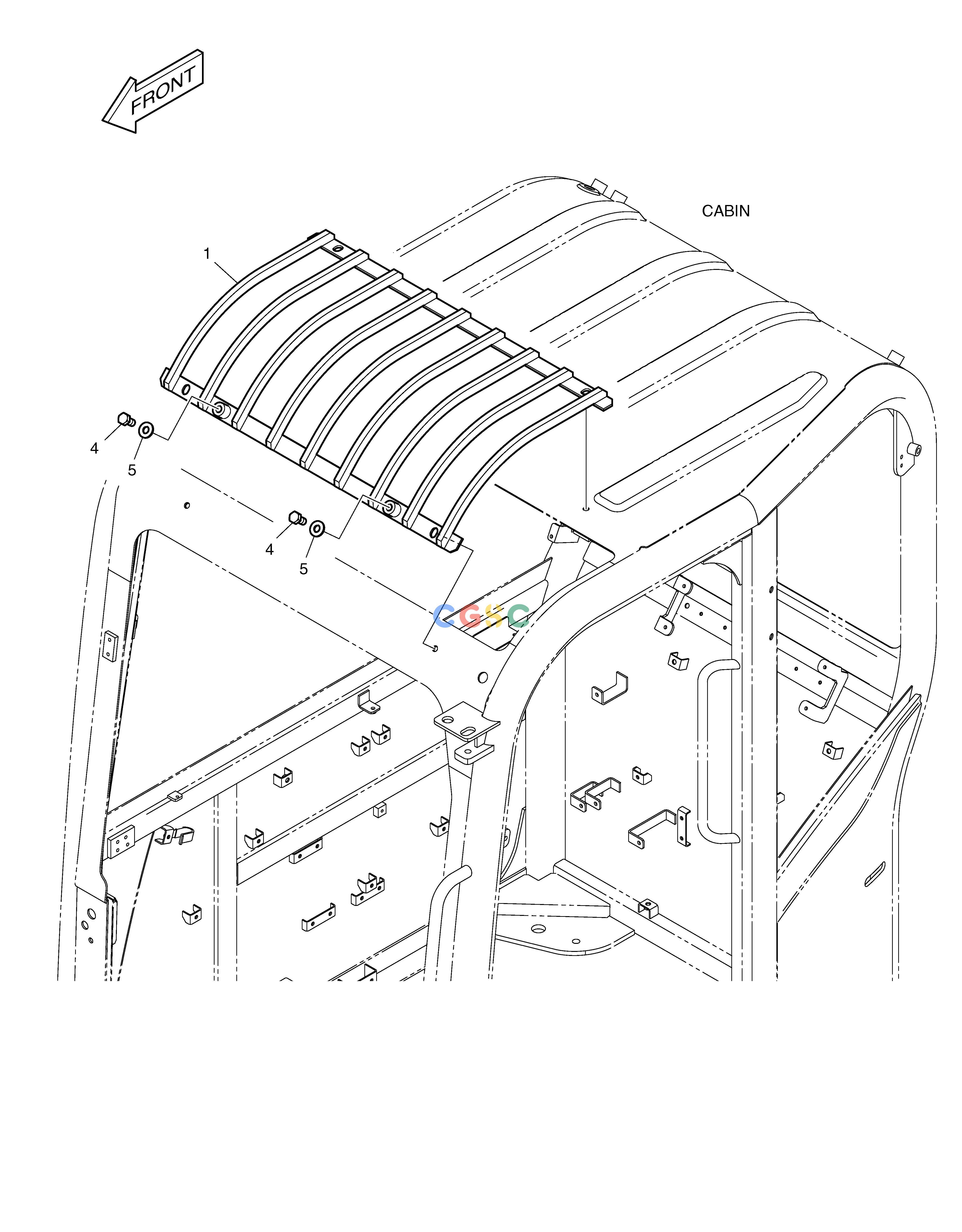 斗山零件查询ROOF GUARD E80 Doosan parts catalog online