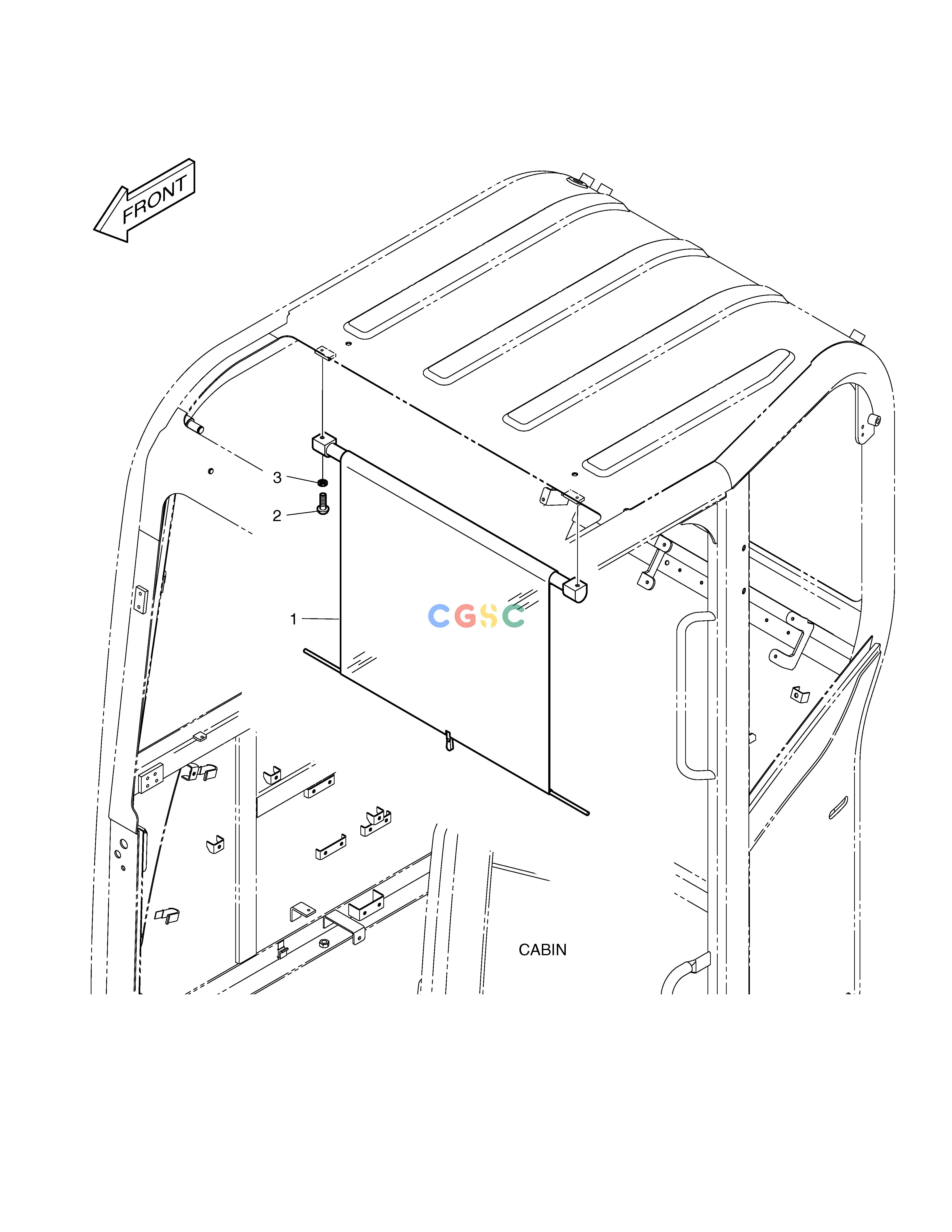 斗山零件查询SUN VISOR E80 Doosan parts catalog online