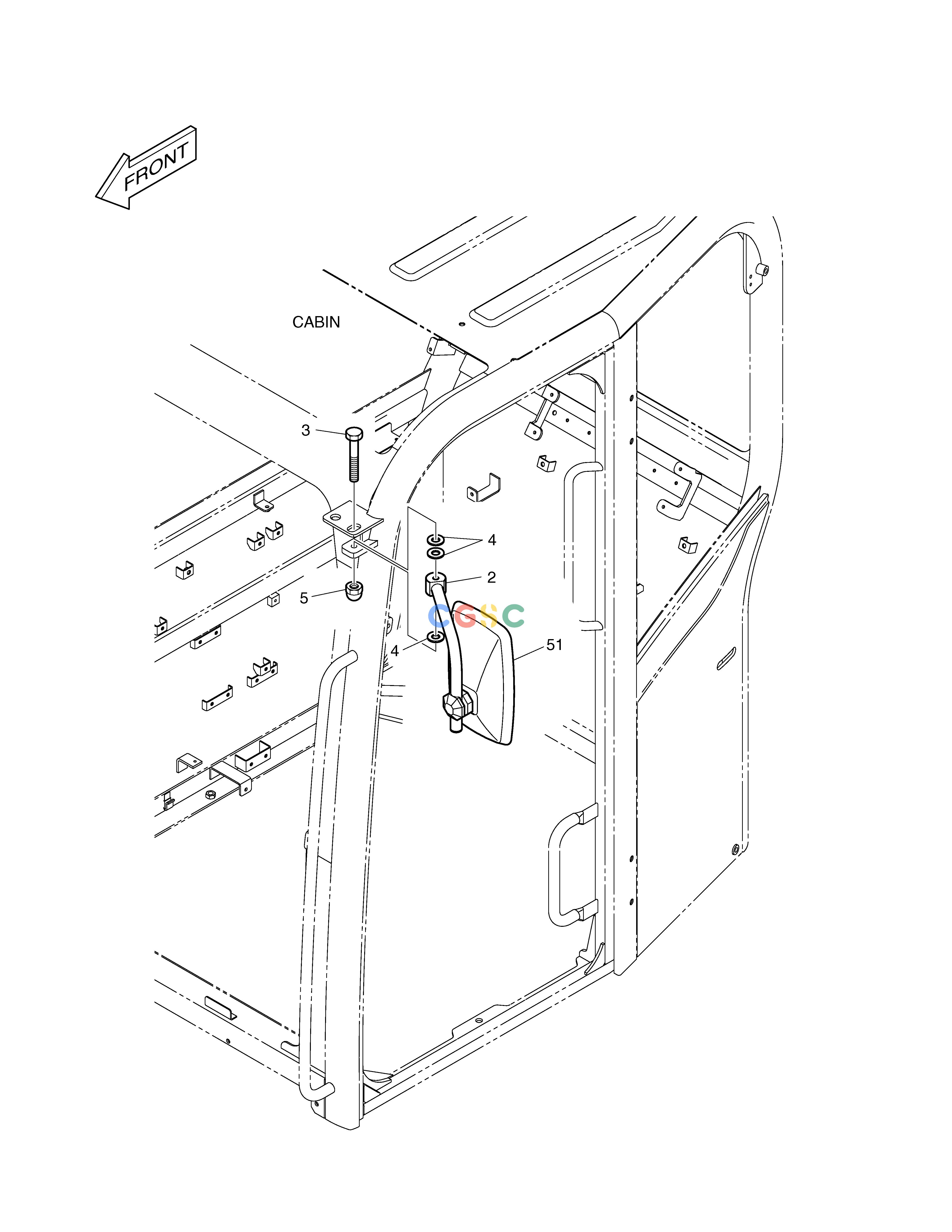 斗山零件查询SIDE MIRROR E80 Doosan parts catalog online