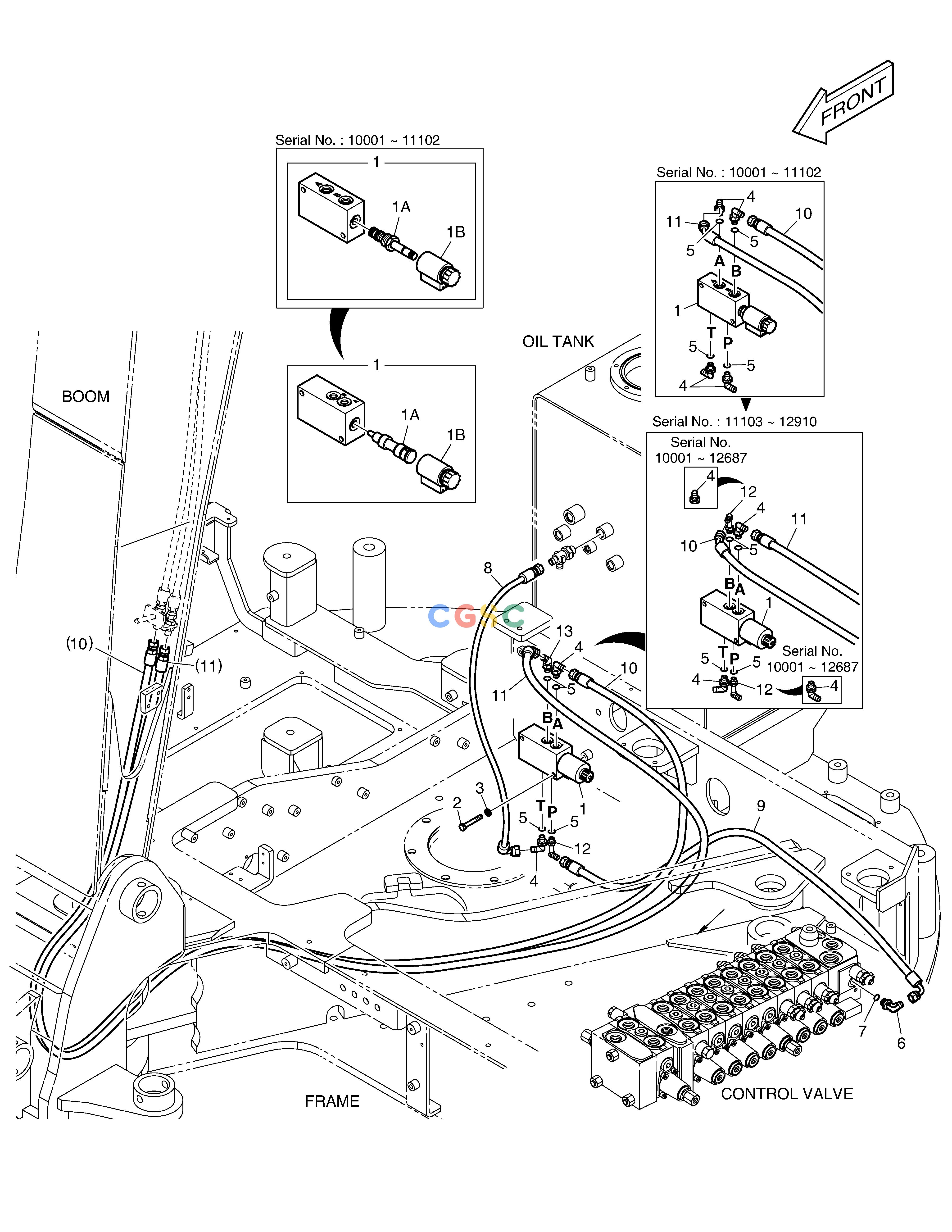 斗山零件查询QUICK CLAMP PIPING E80 Doosan parts catalog online