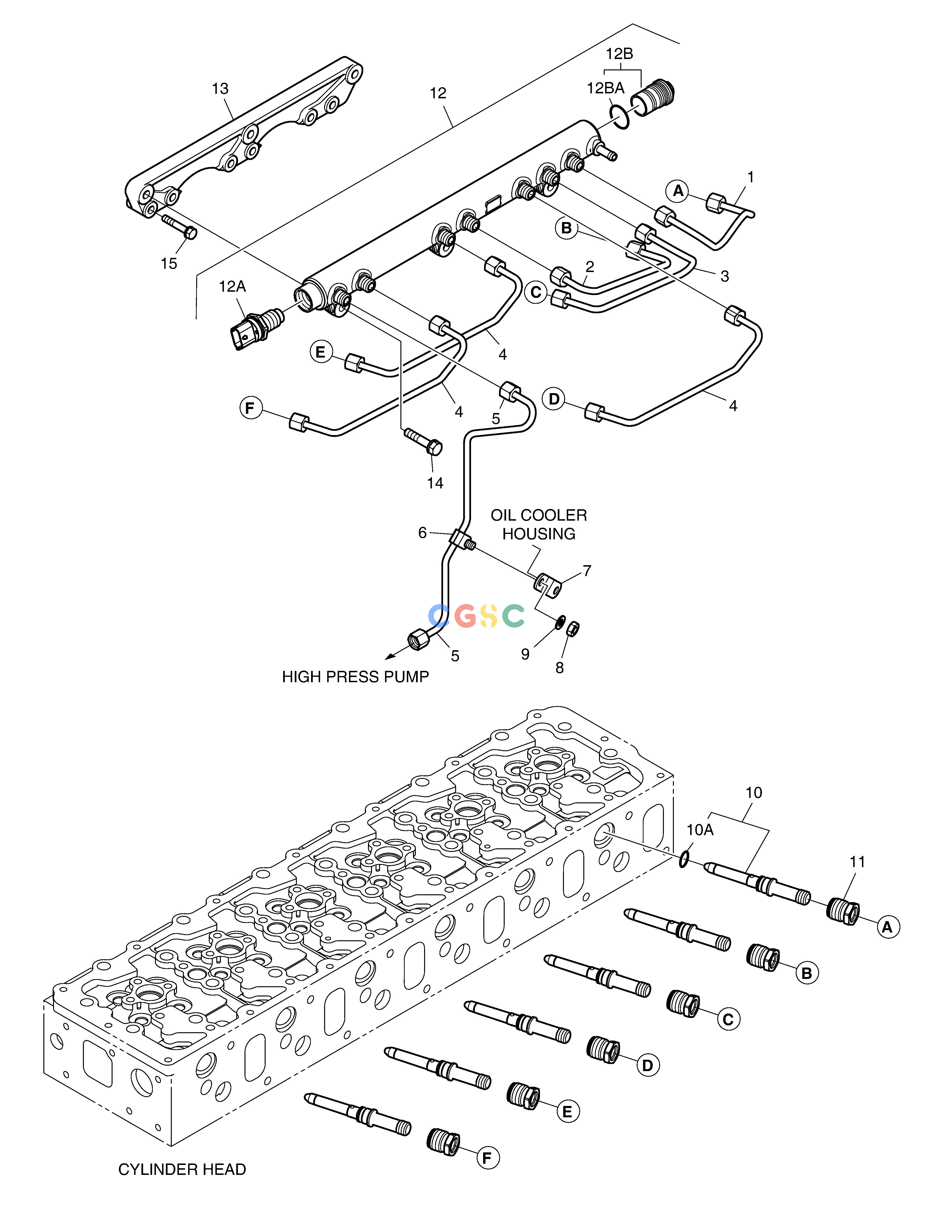 斗山零件查询INJECTION PIPE DX225LC (S/N 5433~) Doosan parts catalog online