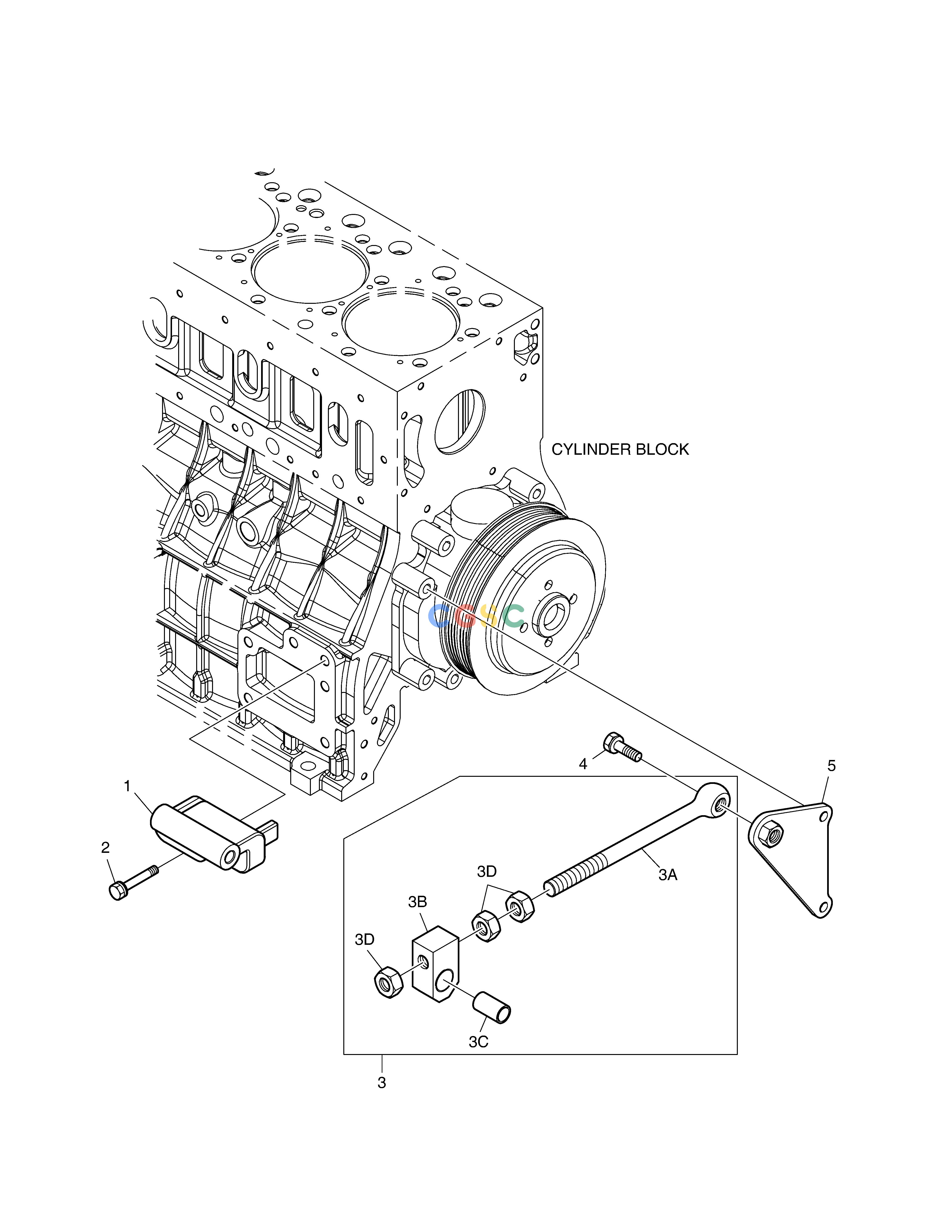 斗山零件查询ALTERNATOR MOUNTING DX225LC (S/N 5433~) Doosan parts catalog online