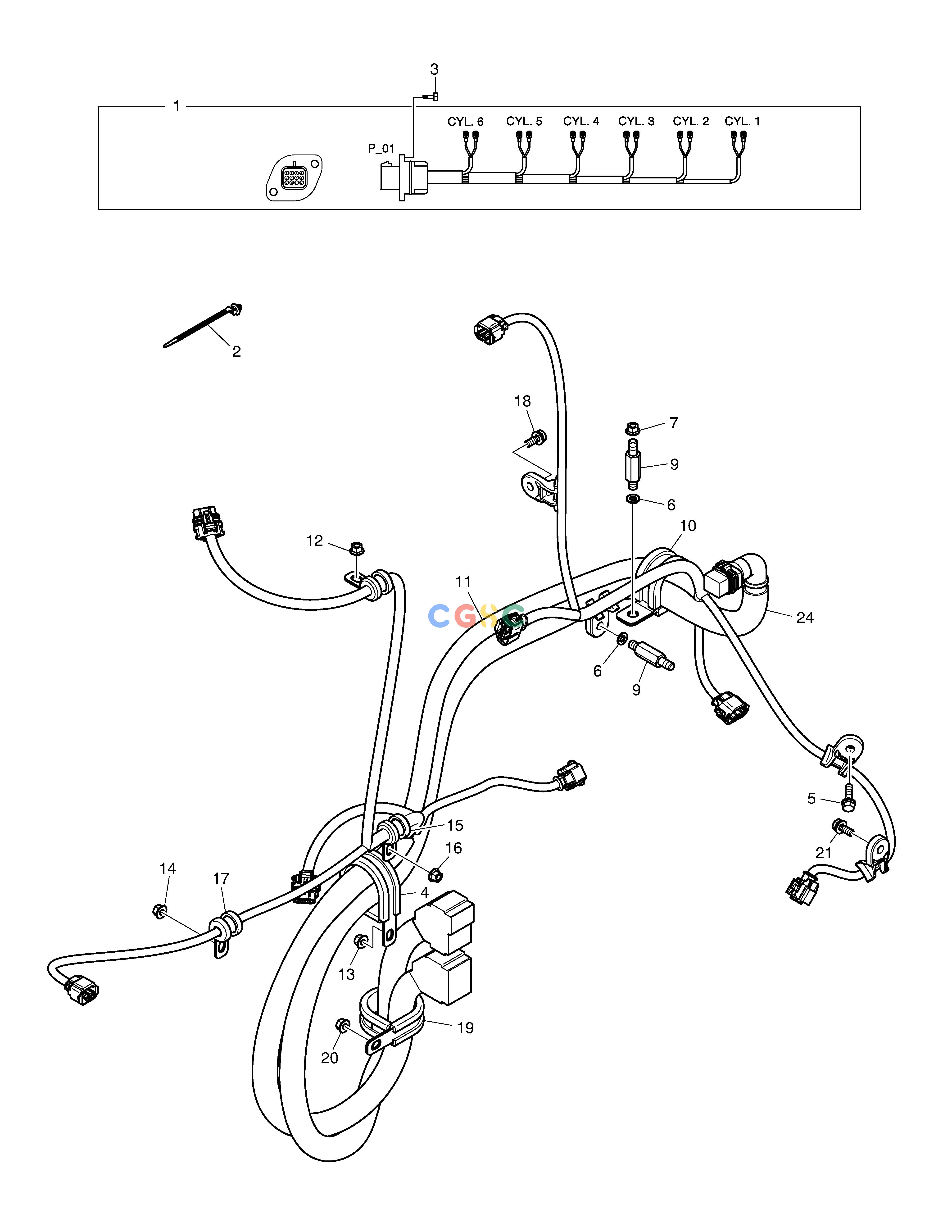 斗山零件查询WIRE HARNESS DX225LC (S/N 5433~) Doosan parts catalog online