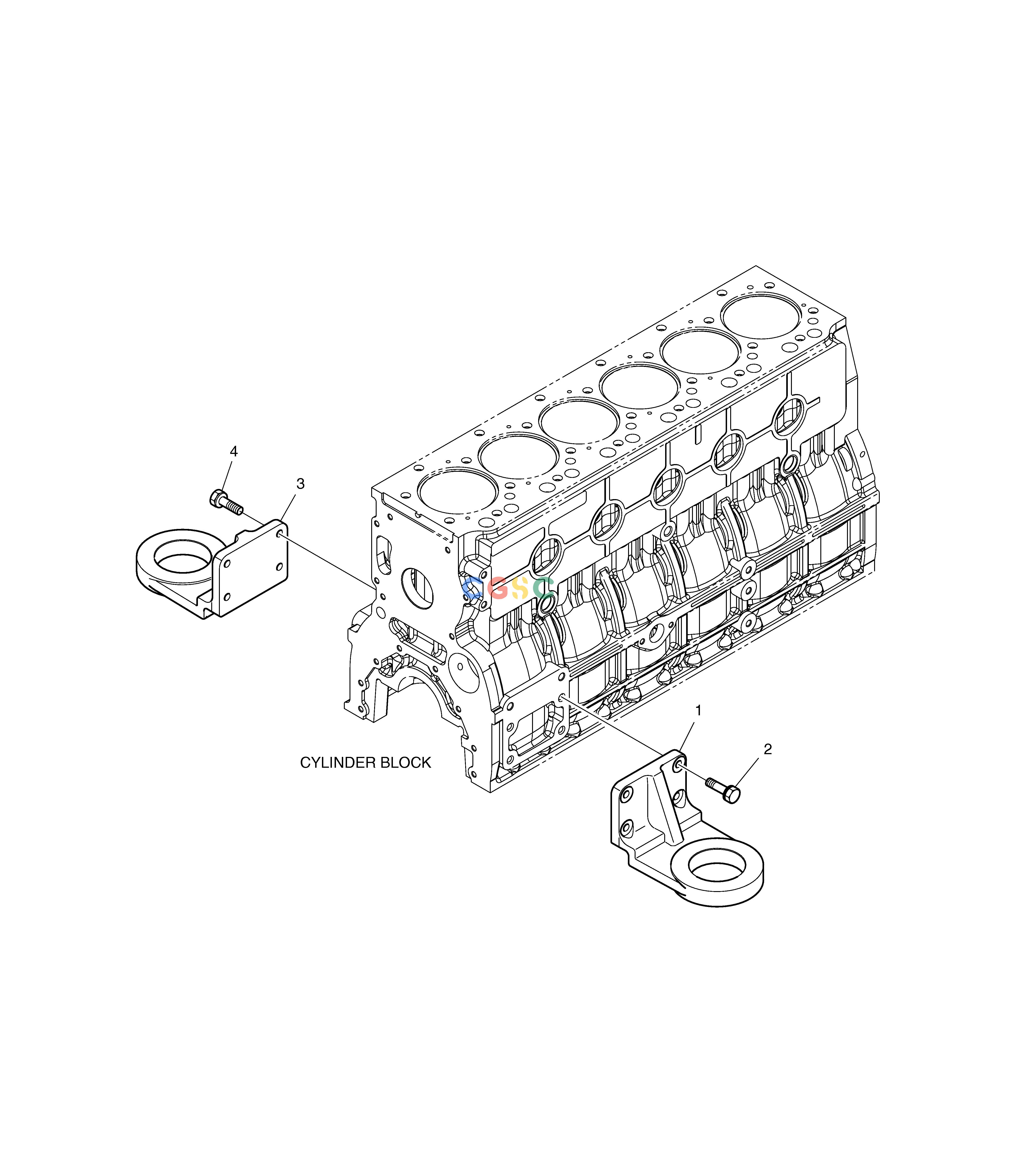 斗山零件查询ENGINE MOUNTING DX225LC (S/N 5433~) Doosan parts catalog online