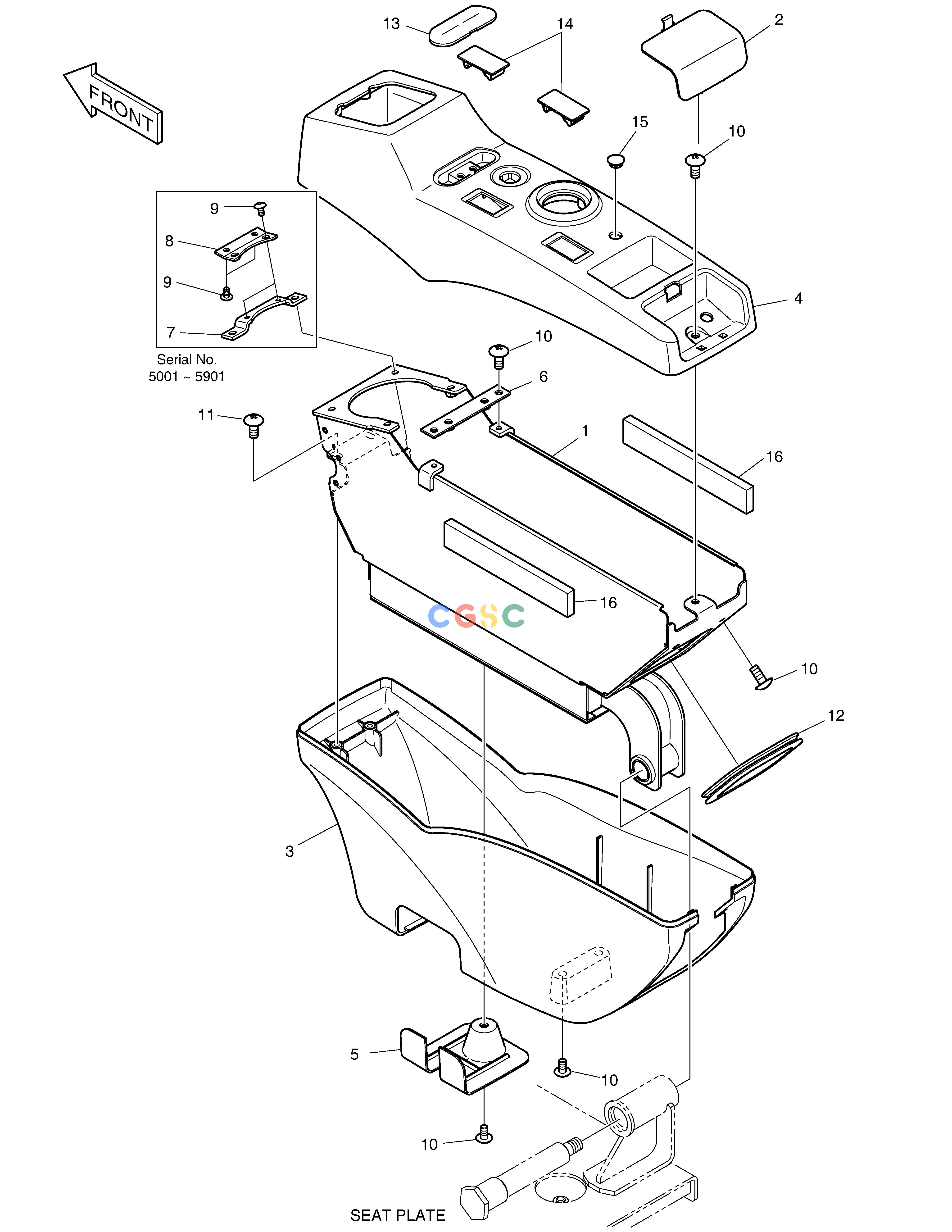斗山零件查询CONTROL STAND - R.H. DX225LC (S/N 5433~) Doosan parts catalog online