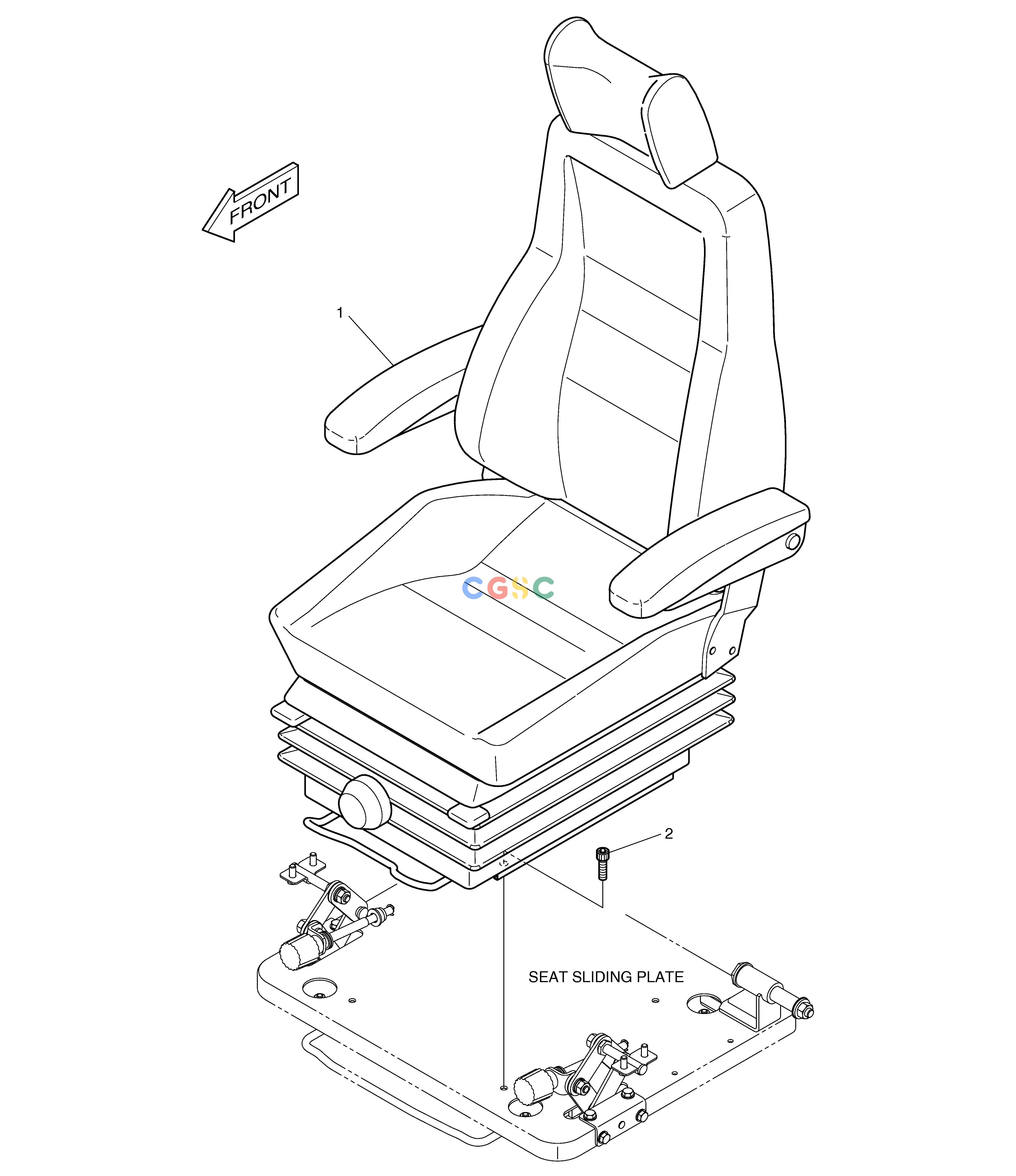 斗山零件查询SEAT MOUNTING DX225LC (S/N 5433~) Doosan parts catalog online