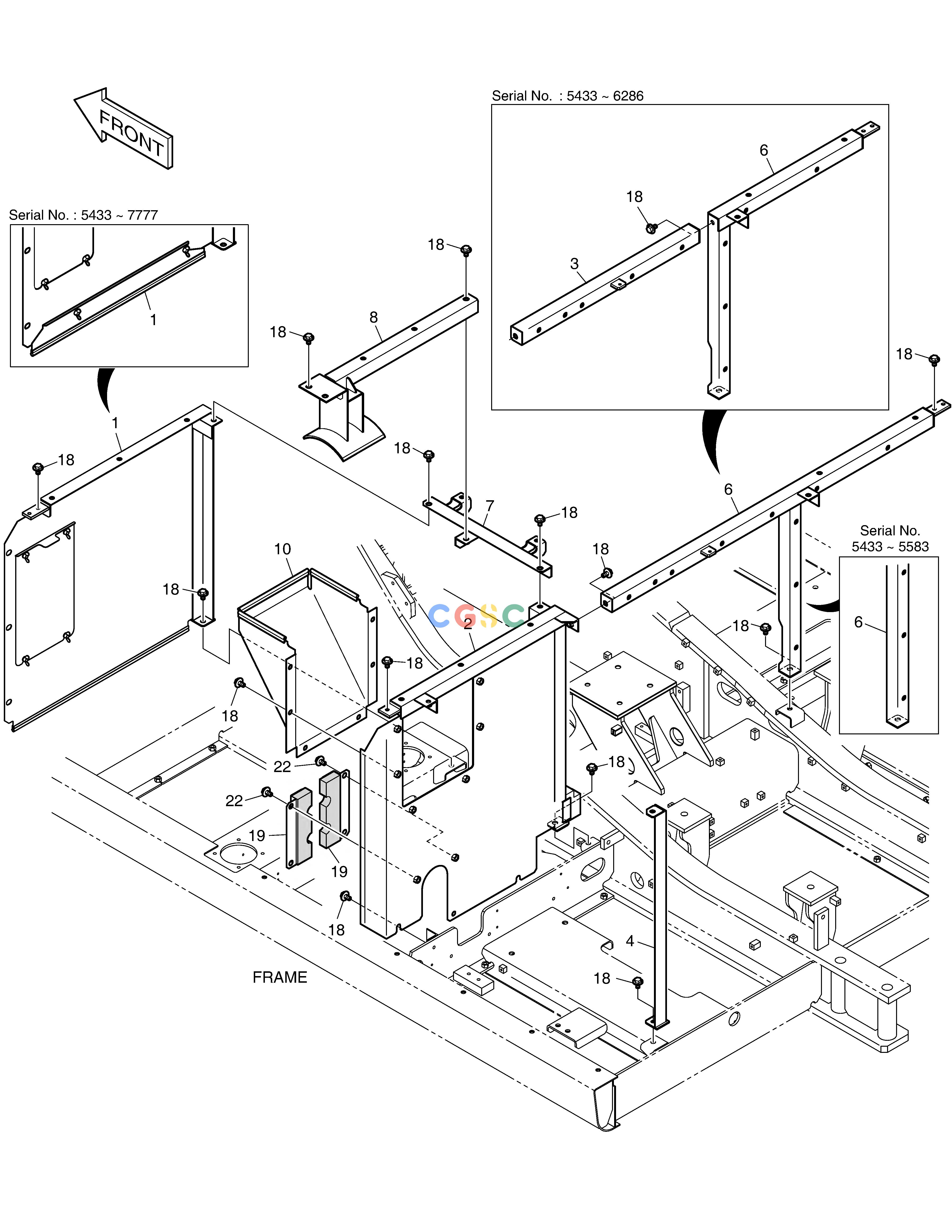斗山零件查询SUPPORT DX225LC (S/N 5433~) Doosan parts catalog online