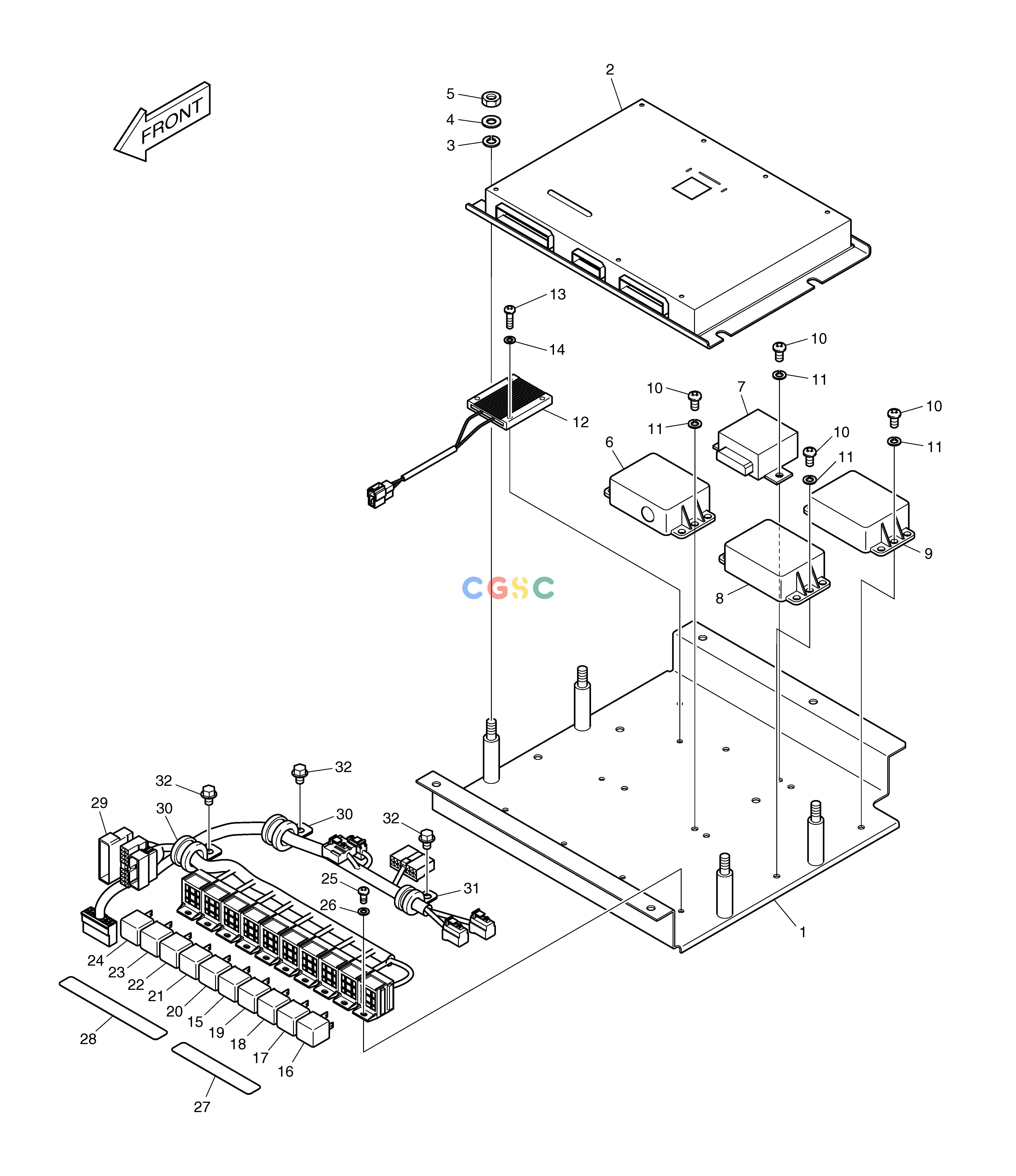 斗山零件查询ELECTRIC BOX ASS'Y DX225LC (S/N 5433~) Doosan parts catalog online
