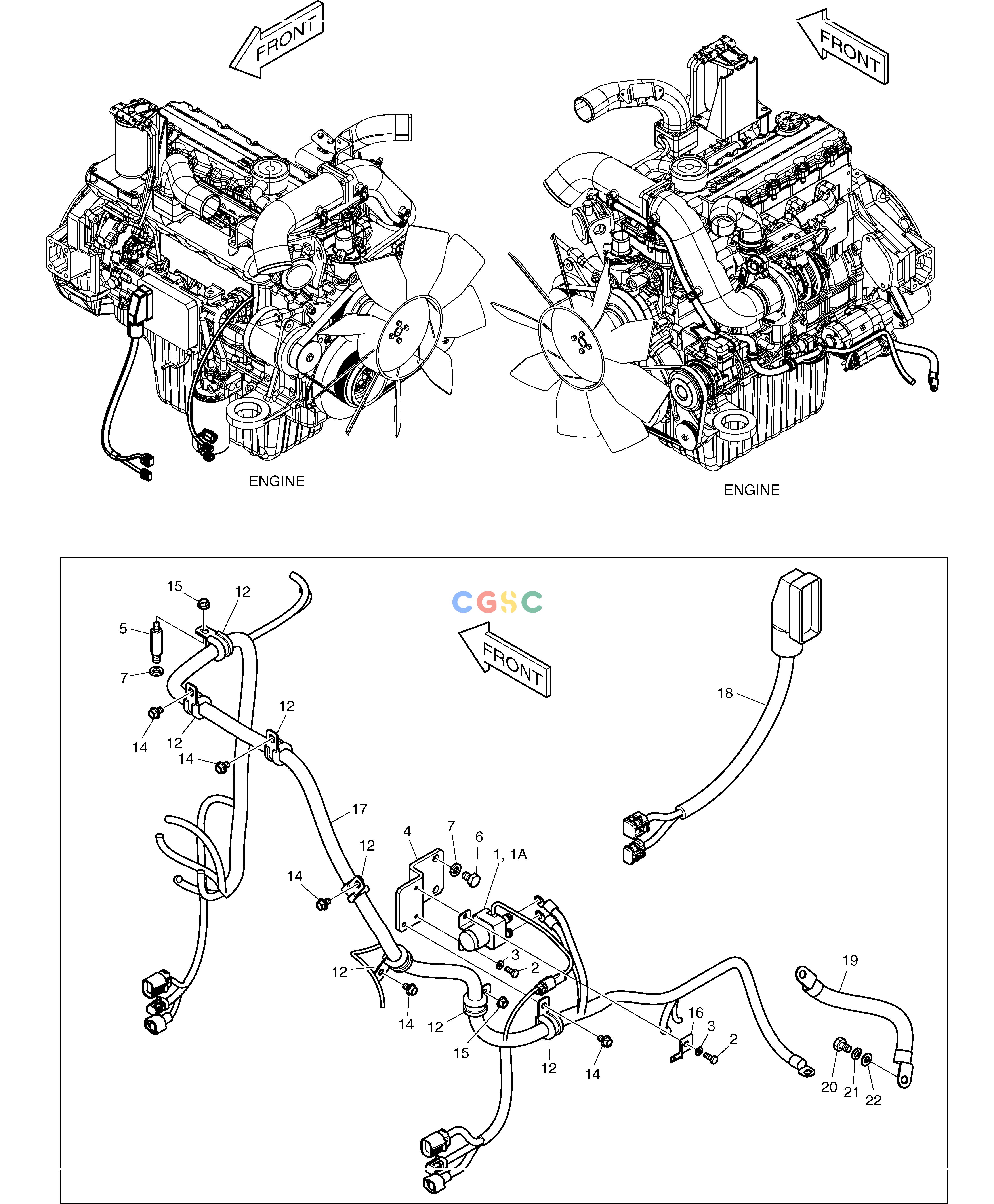 斗山零件查询ELECTRIC PARTS - ENGINE DX225LC (S/N 5433~) Doosan parts catalog online
