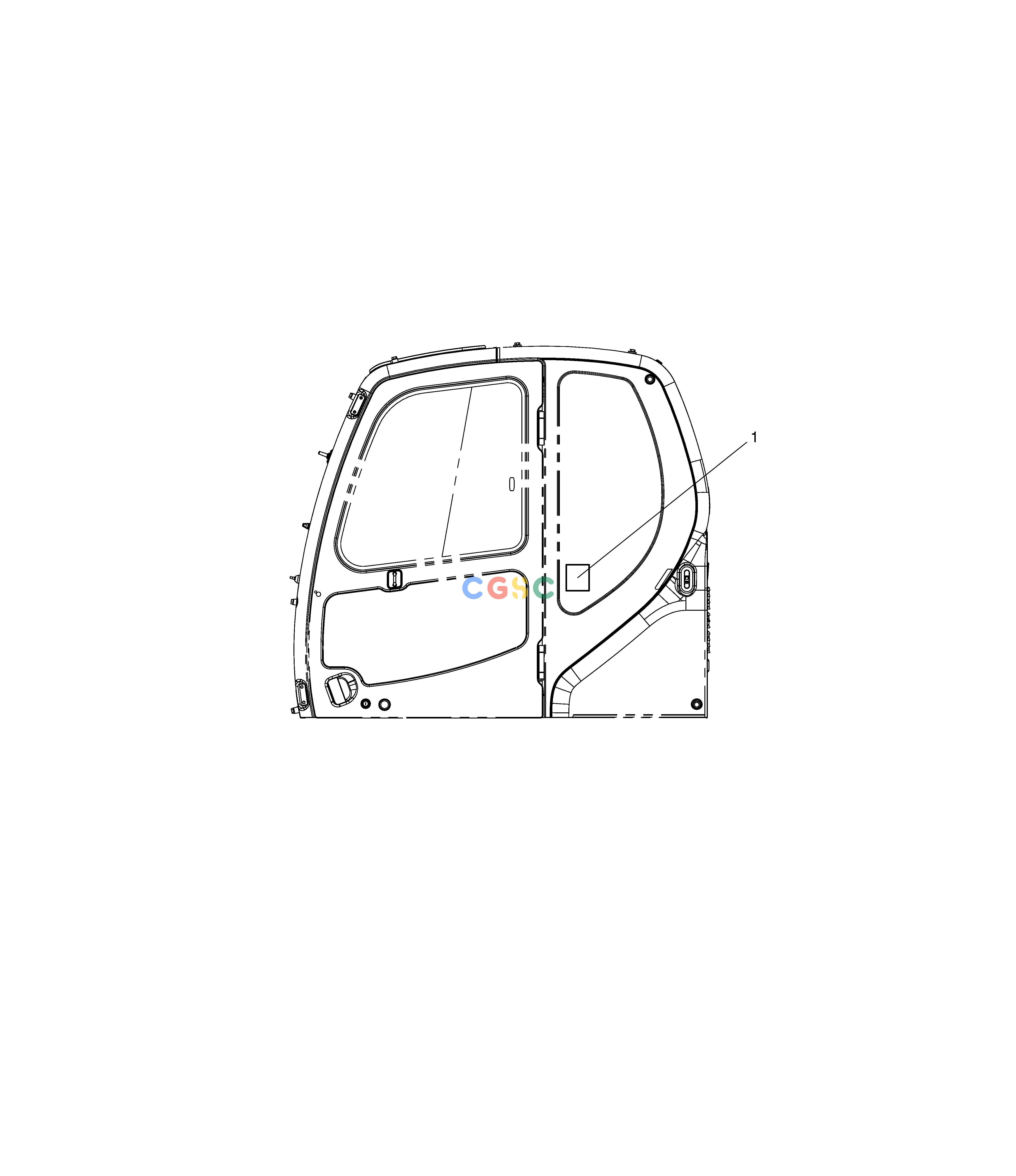 斗山零件查询DECAL - SOUND DX225LC (S/N 5433~) Doosan parts catalog online