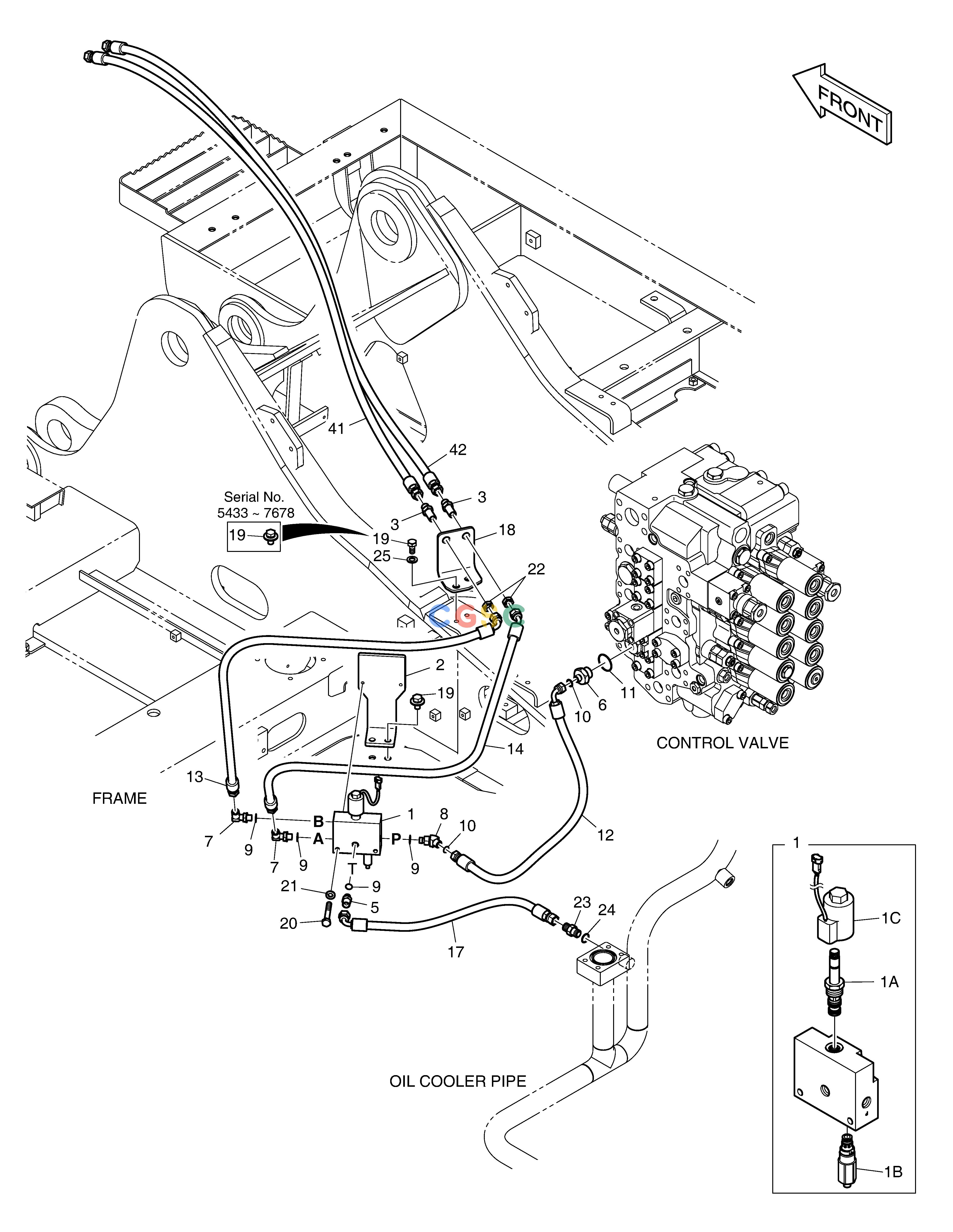 斗山零件查询MAIN PIPING - QUICK FIT DX225LC (S/N 5433~) Doosan parts catalog online