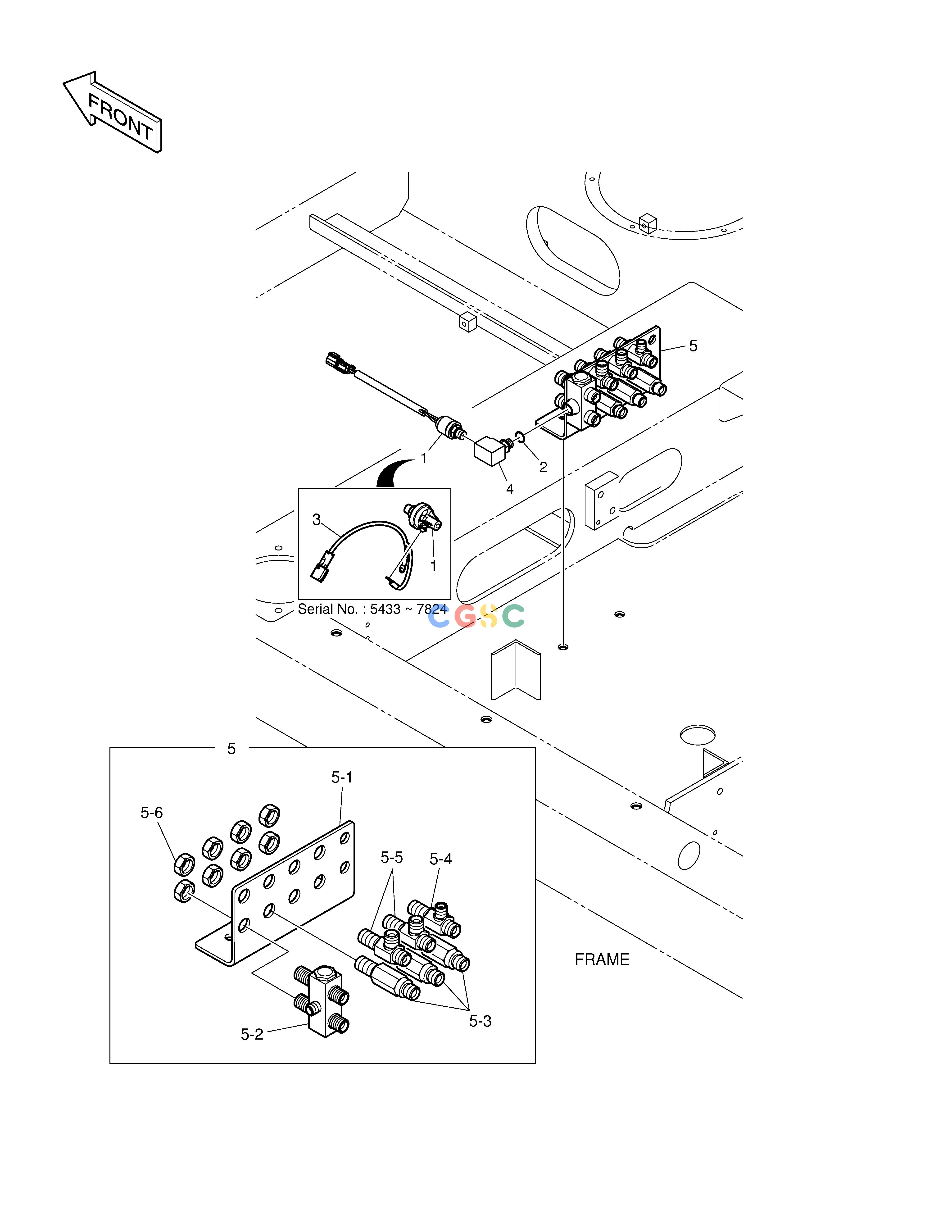 斗山零件查询SWING ALARM - NON TWO WAY DX225LC (S/N 5433~) Doosan parts catalog online