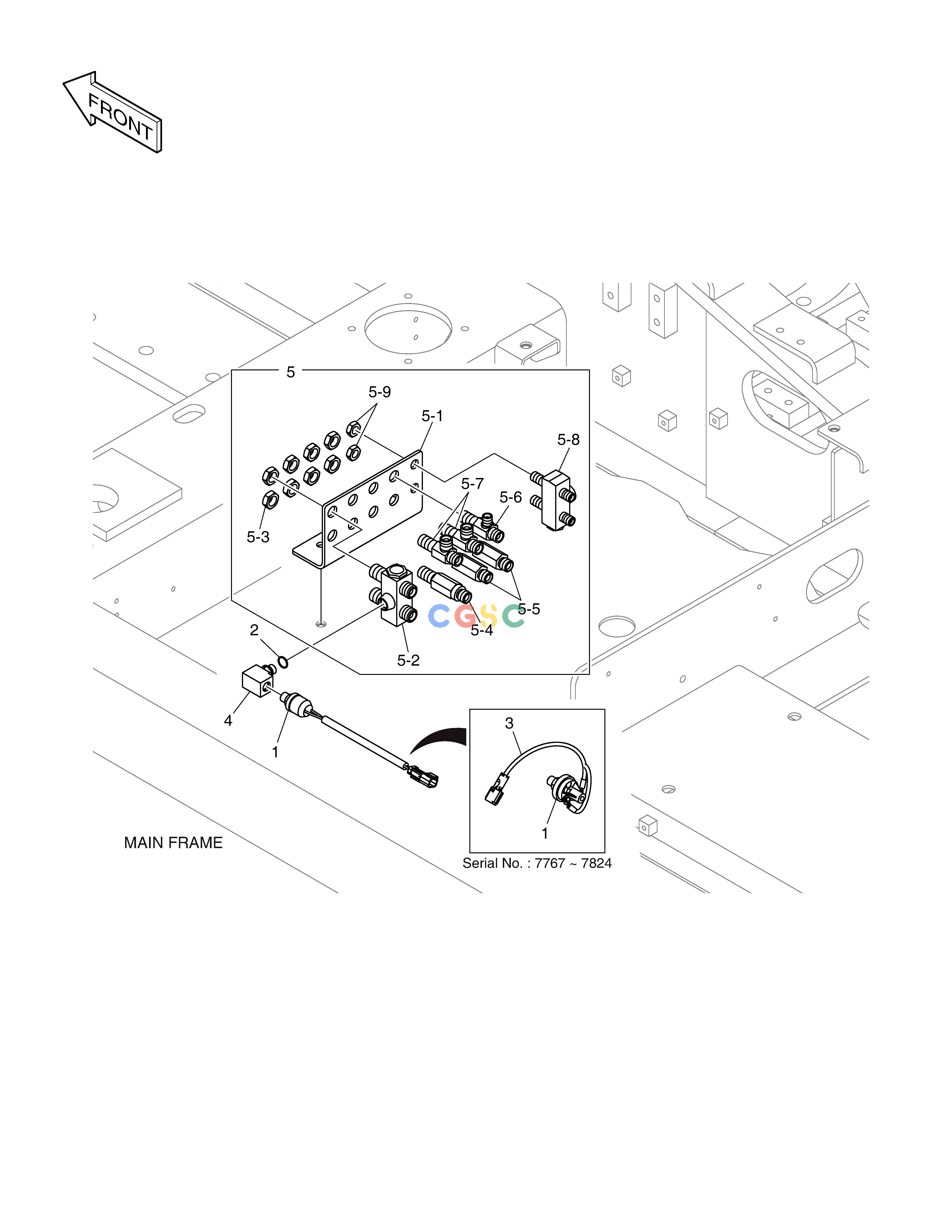 斗山零件查询SWING ALARM - TWO WAY DX225LC (S/N 5433~) Doosan parts catalog online