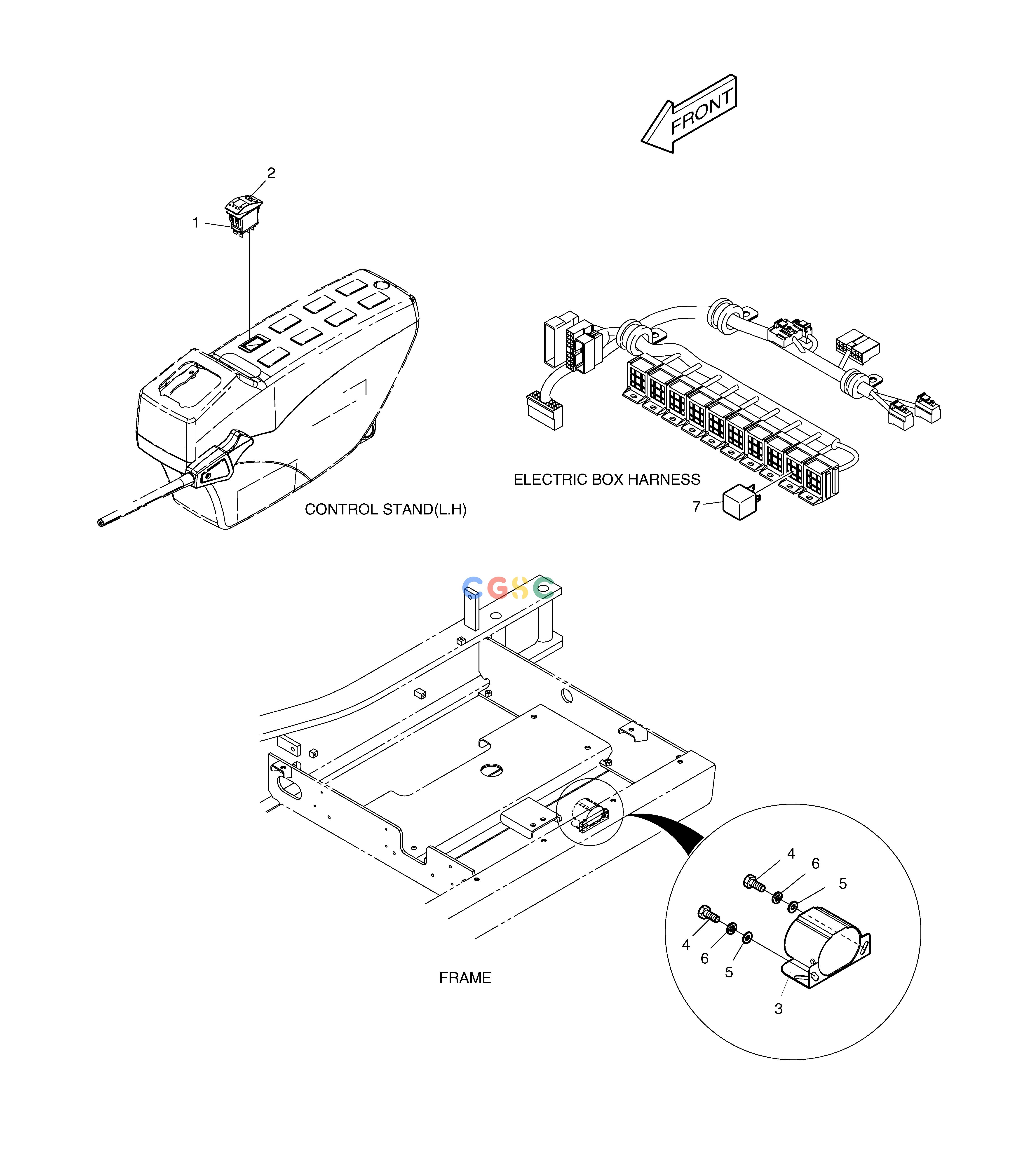 斗山零件查询TRAVEL ALARM DX225LC (S/N 5433~) Doosan parts catalog online