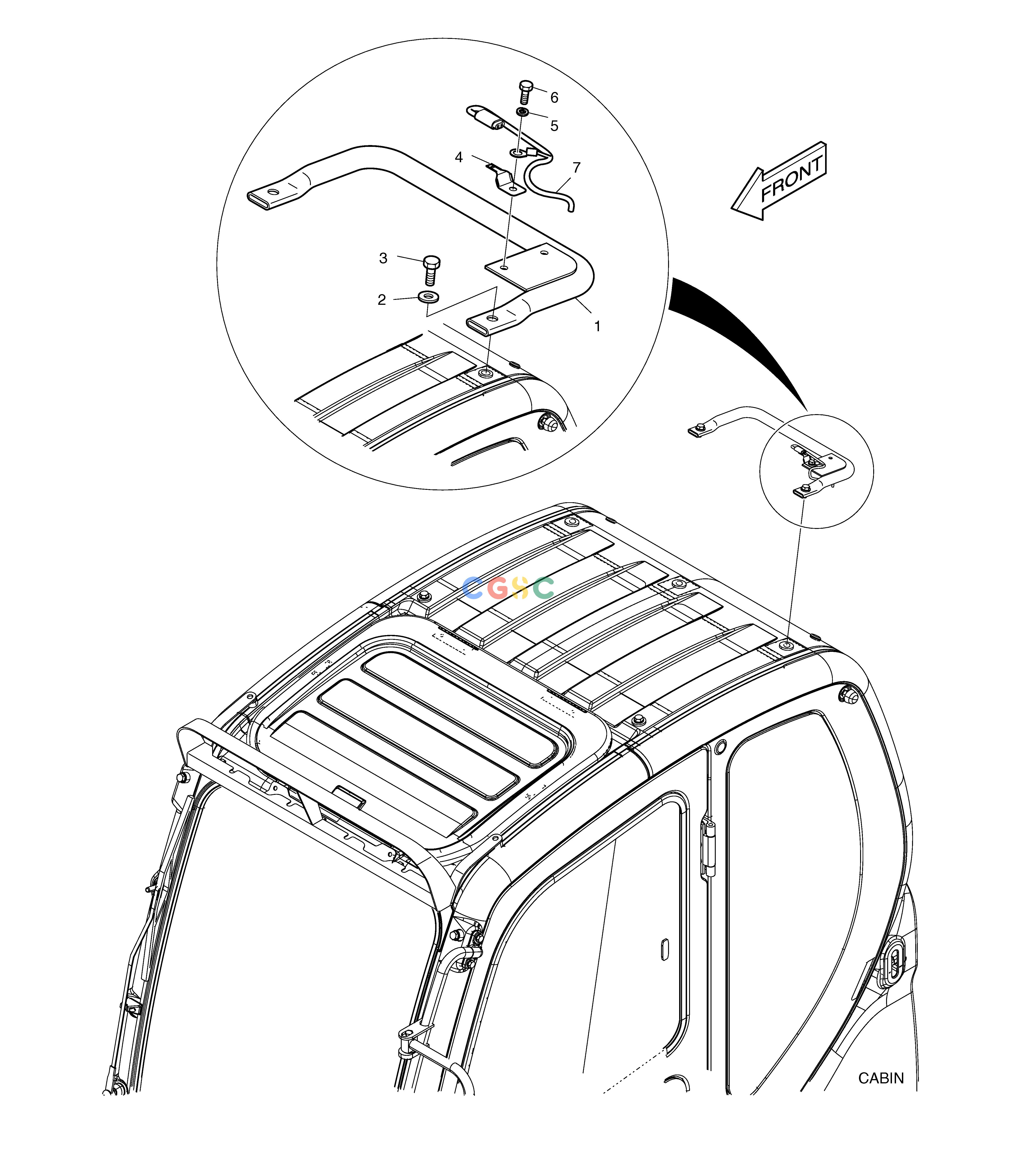 斗山零件查询ROTATING BEACON MOUNTING DX225LC (S/N 5433~) Doosan parts catalog online