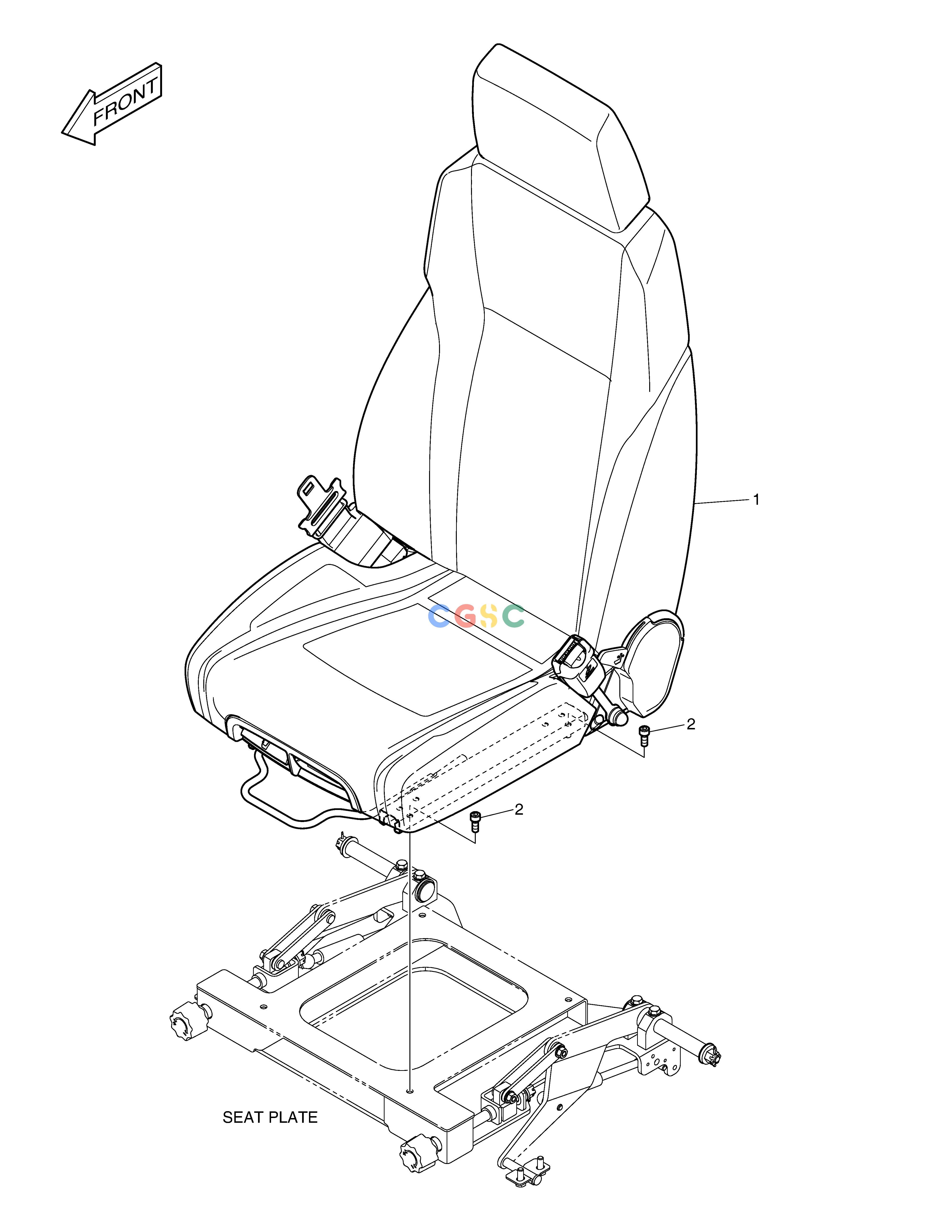 斗山零件查询SEAT MOUNTING - ROPS DX225LC (S/N 5433~) Doosan parts catalog online