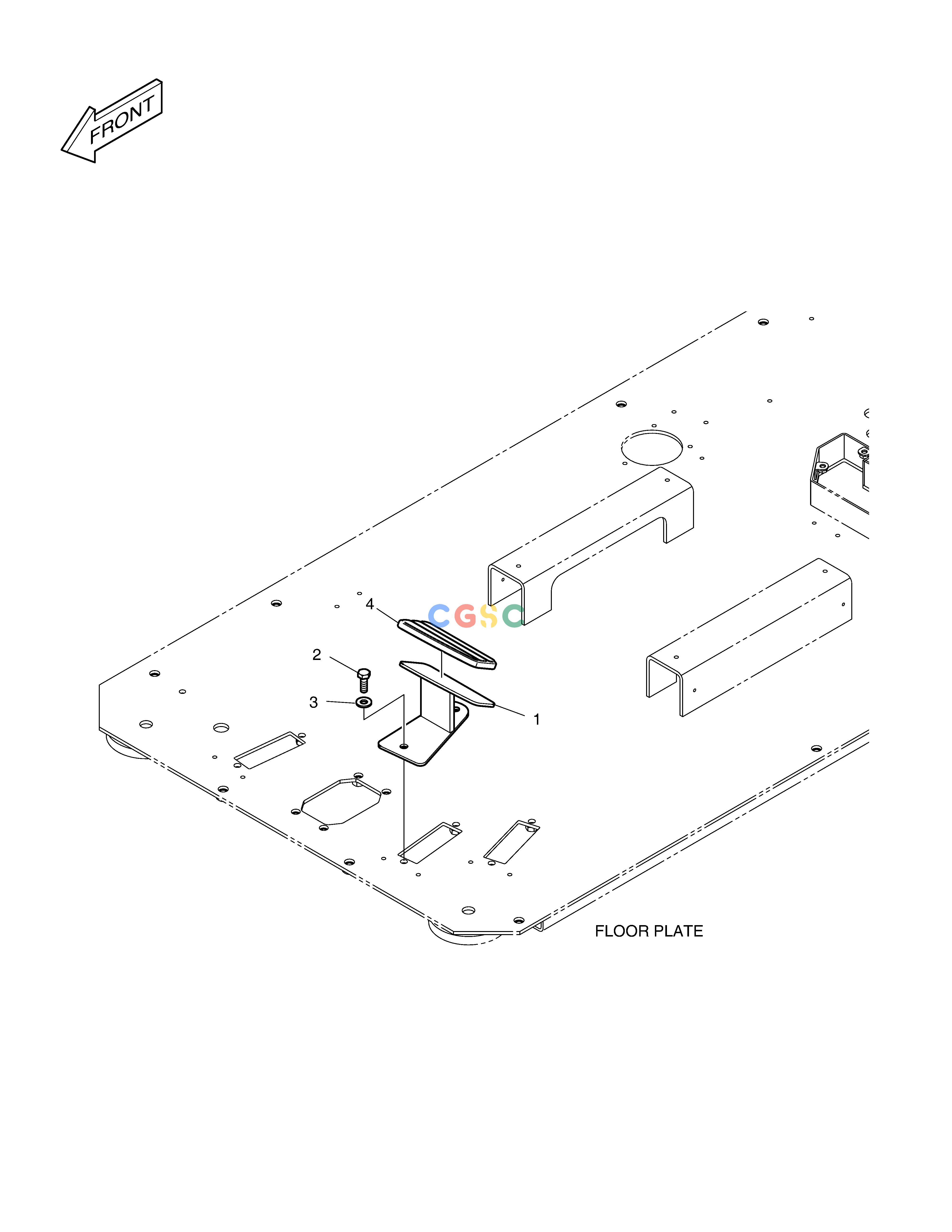 斗山零件查询FOOT REST - L.H(ROPS) DX225LC (S/N 5433~) Doosan parts catalog online