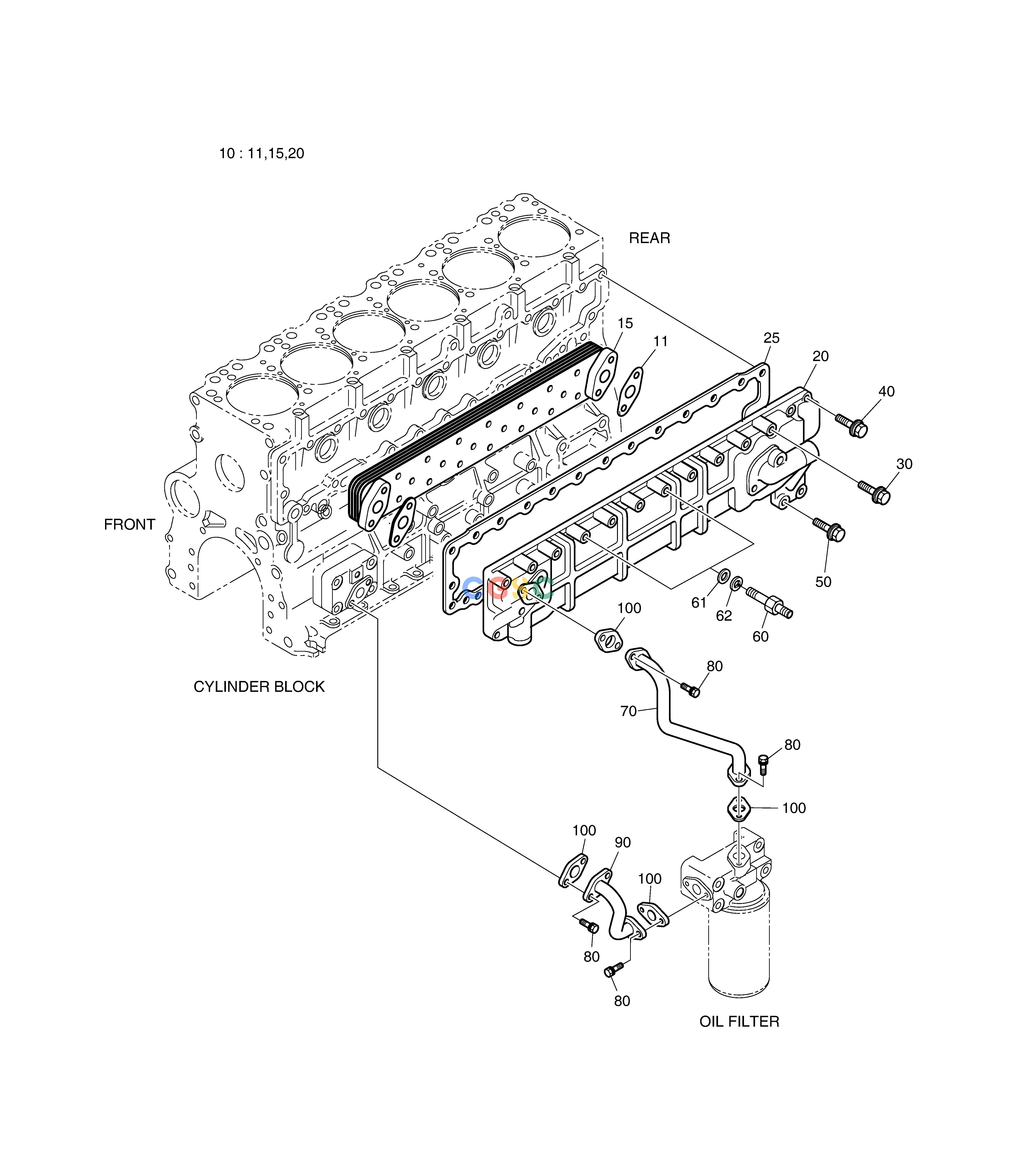 斗山零件查询OIL COOLER DX220A / DX225LCA Doosan parts catalog online