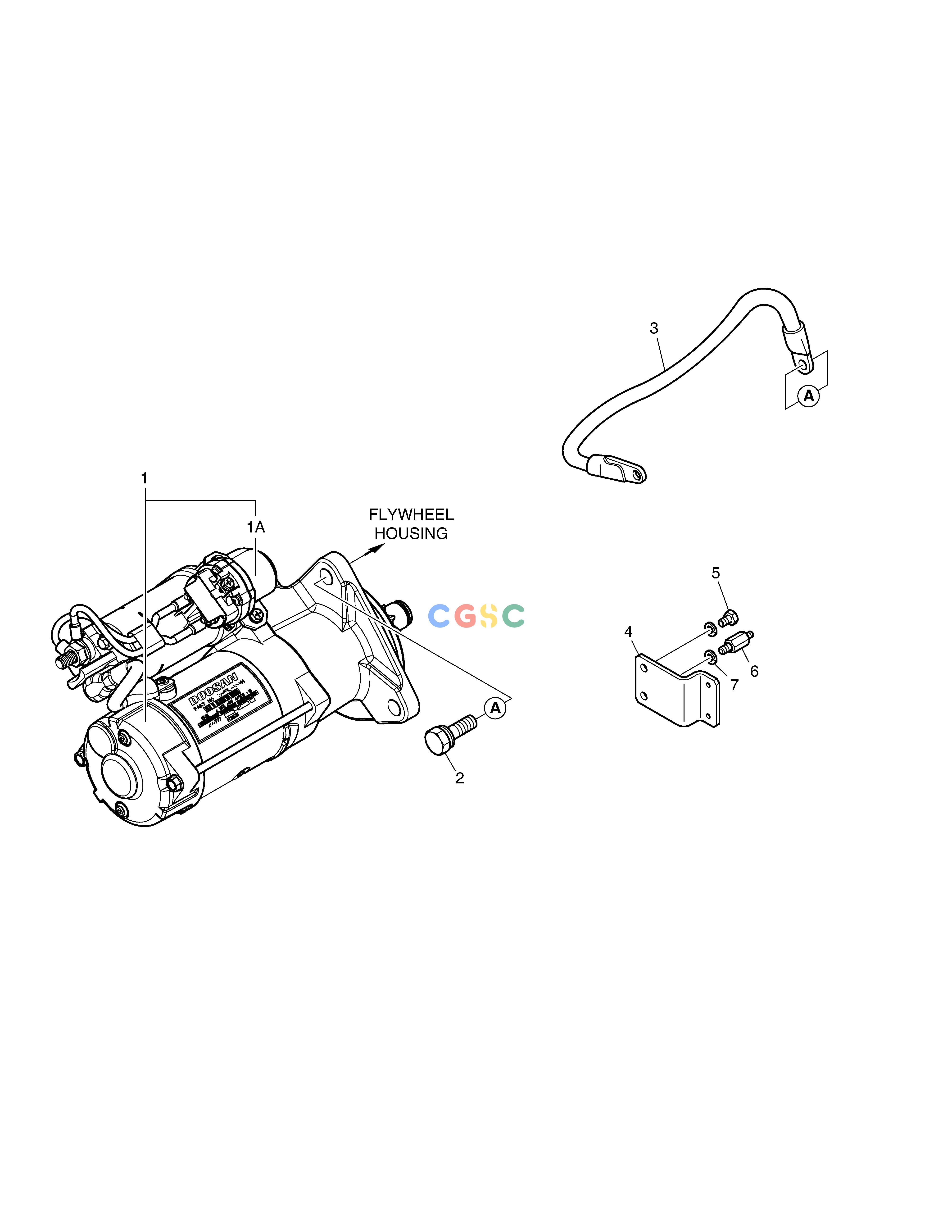 斗山零件查询STARTER DX220A / DX225LCA Doosan parts catalog online