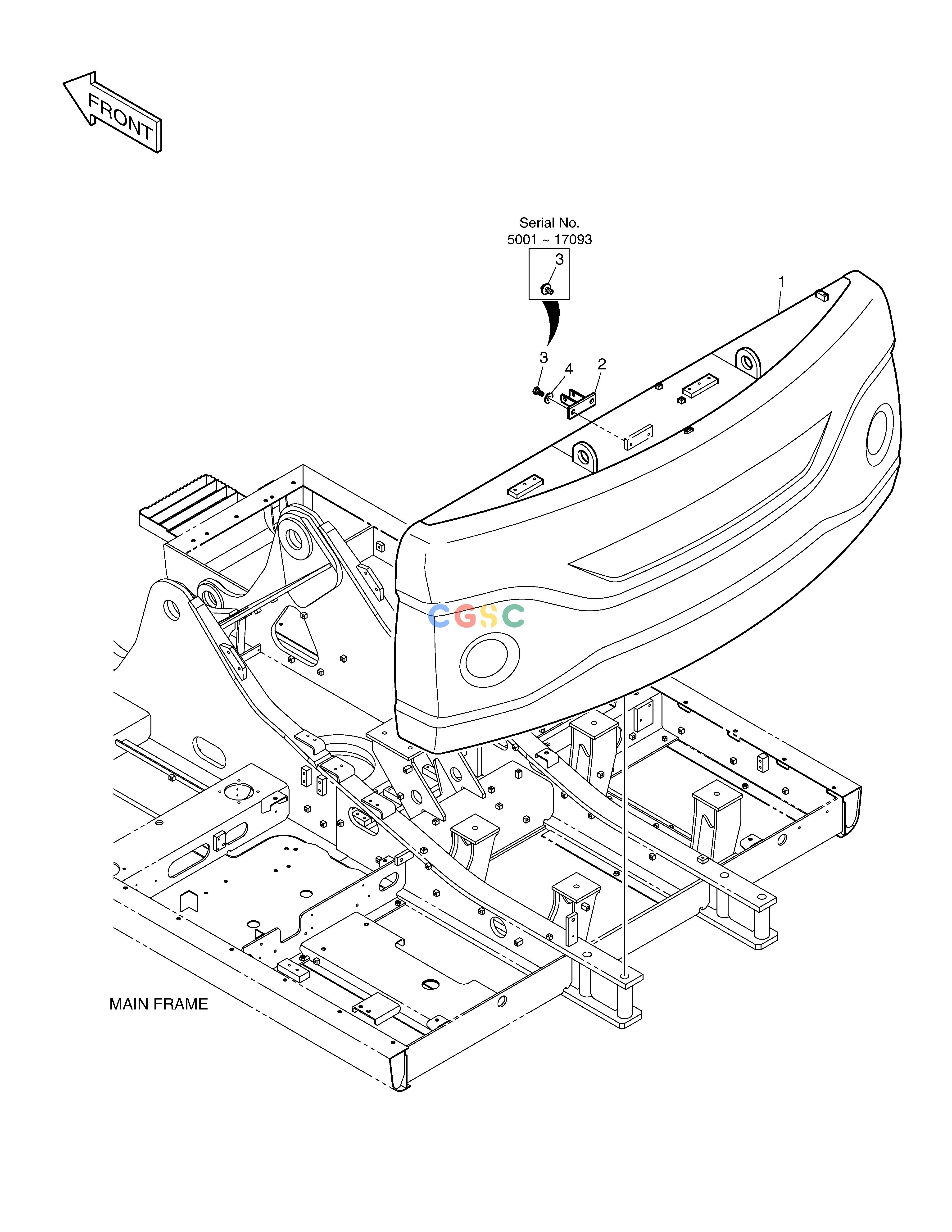 斗山零件查询COUNTER WEIGHT - 3.8TON(DX220A) DX220A / DX225LCA Doosan parts catalog online