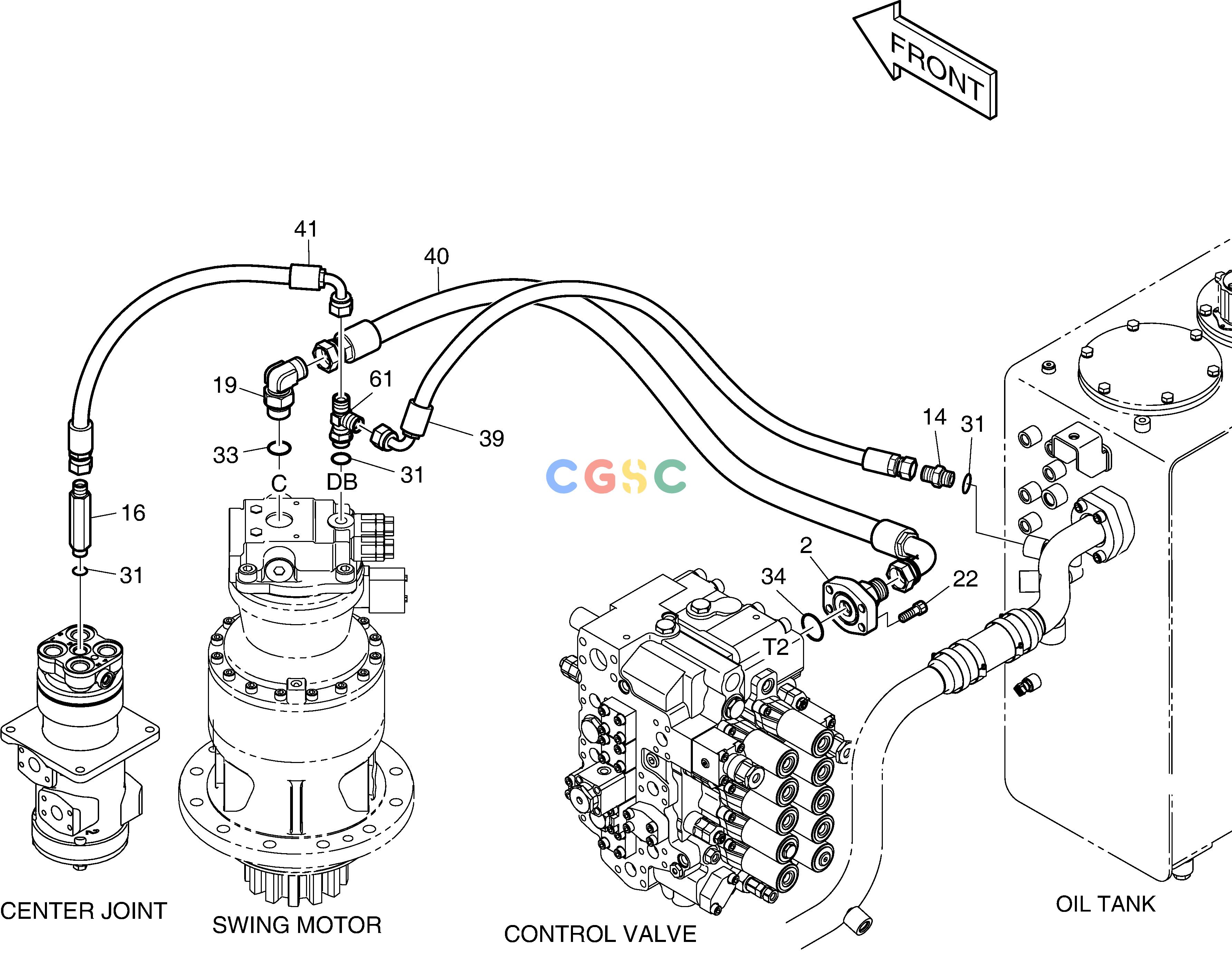 斗山零件查询OIL COOLER PIPING(3) DX220A / DX225LCA Doosan parts catalog online
