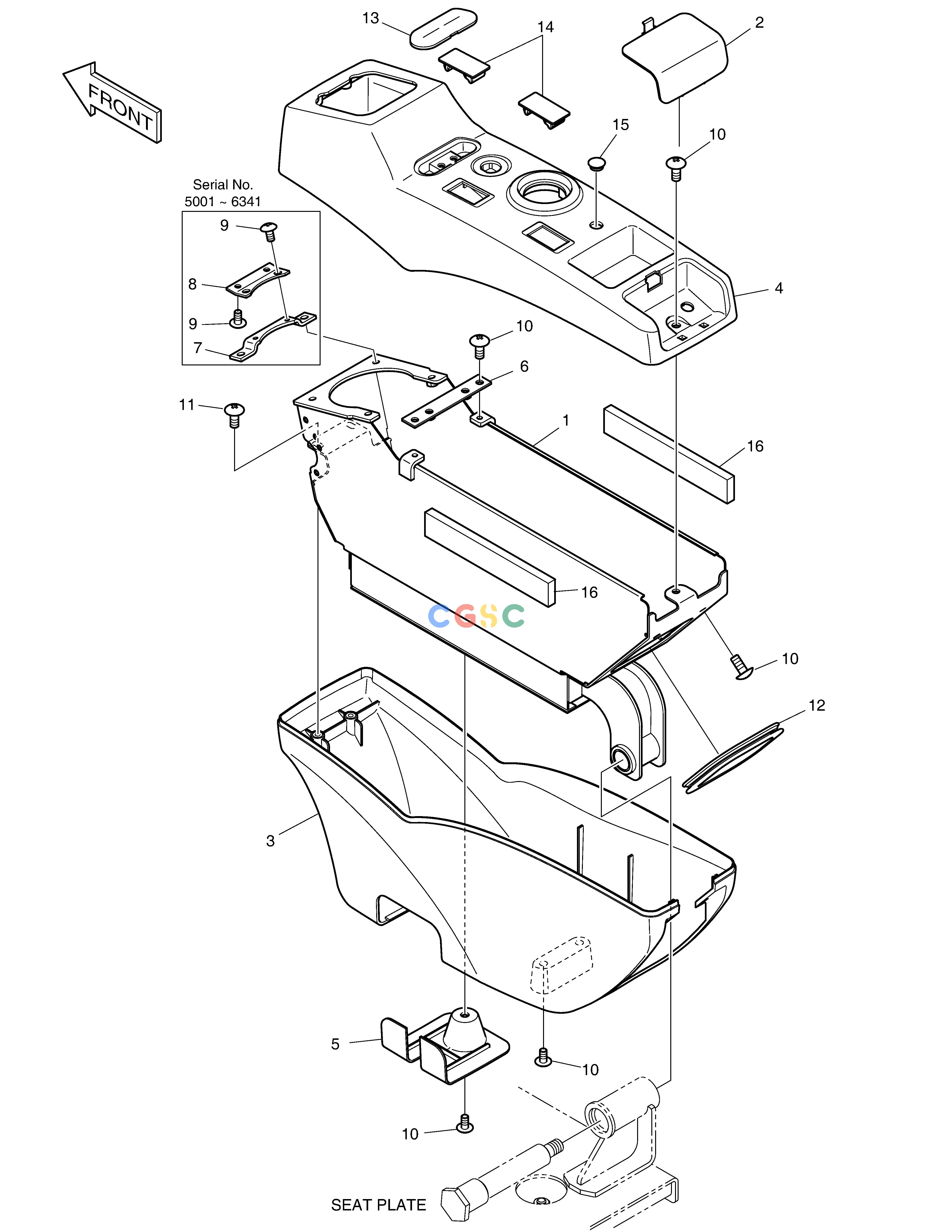 斗山零件查询CONTROL STAND - R.H. DX220A / DX225LCA Doosan parts catalog online