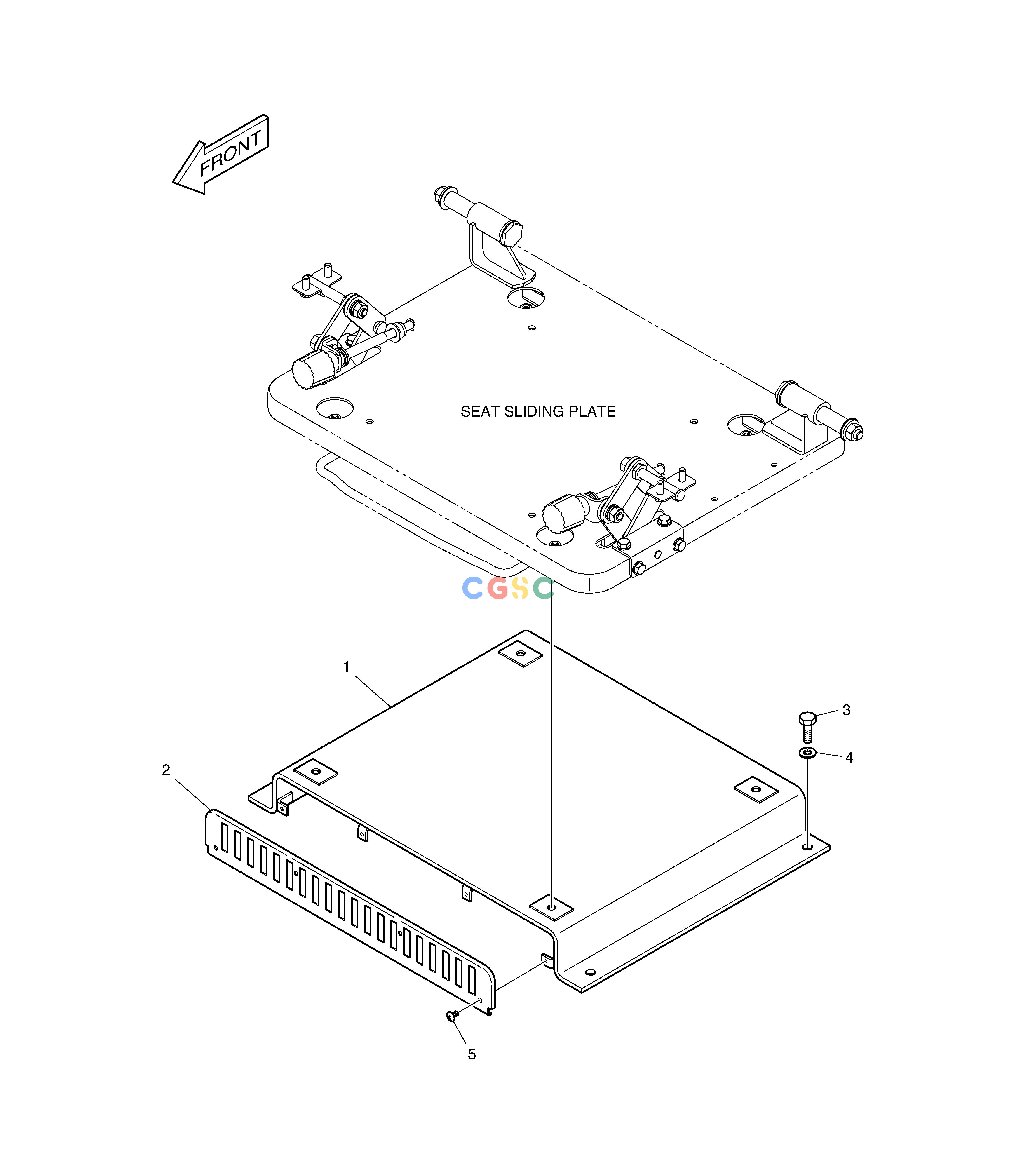 斗山零件查询SEAT PLATE DX220A / DX225LCA Doosan parts catalog online