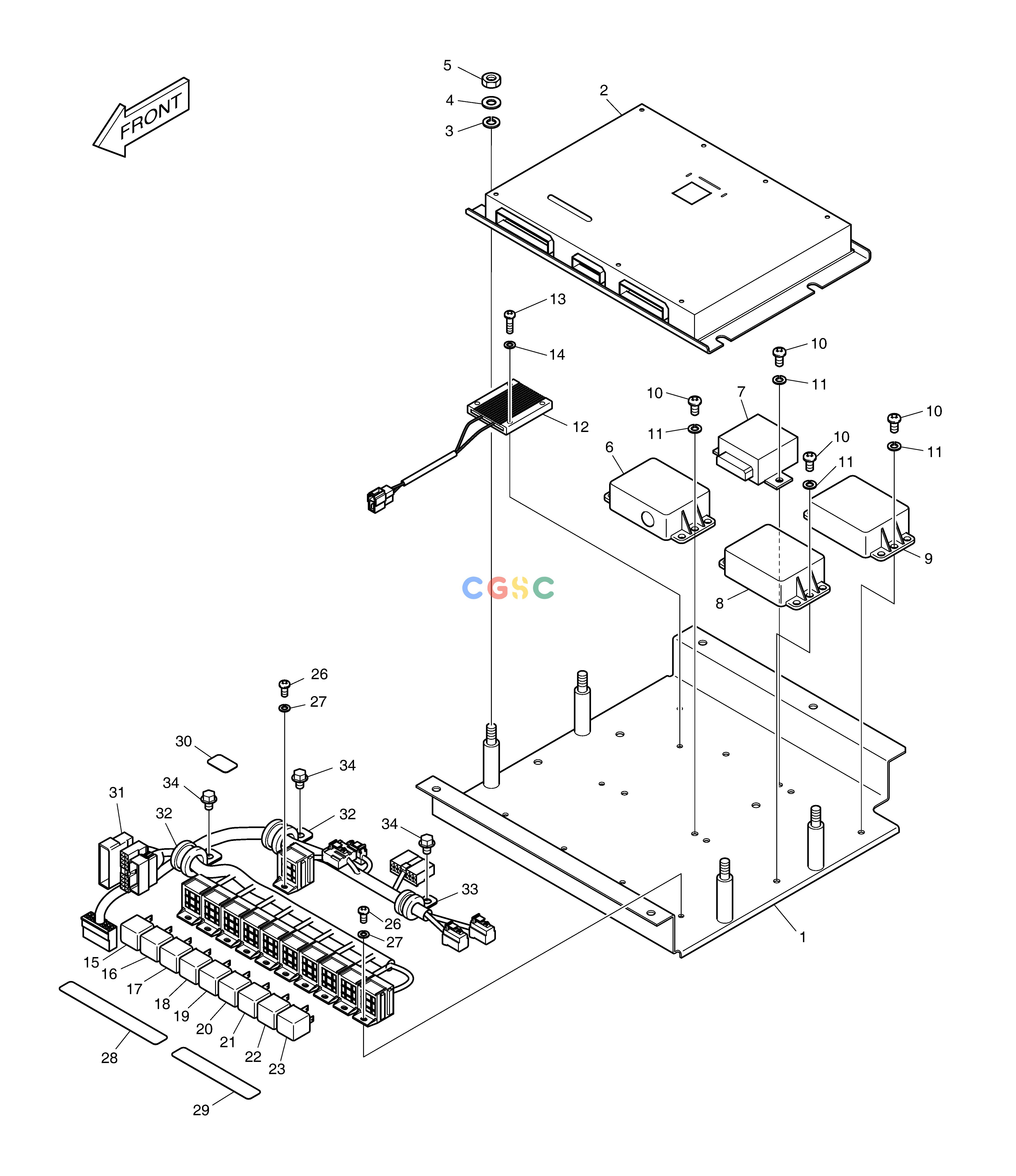 斗山零件查询ELECTRIC BOX ASS'Y DX220A / DX225LCA Doosan parts catalog online
