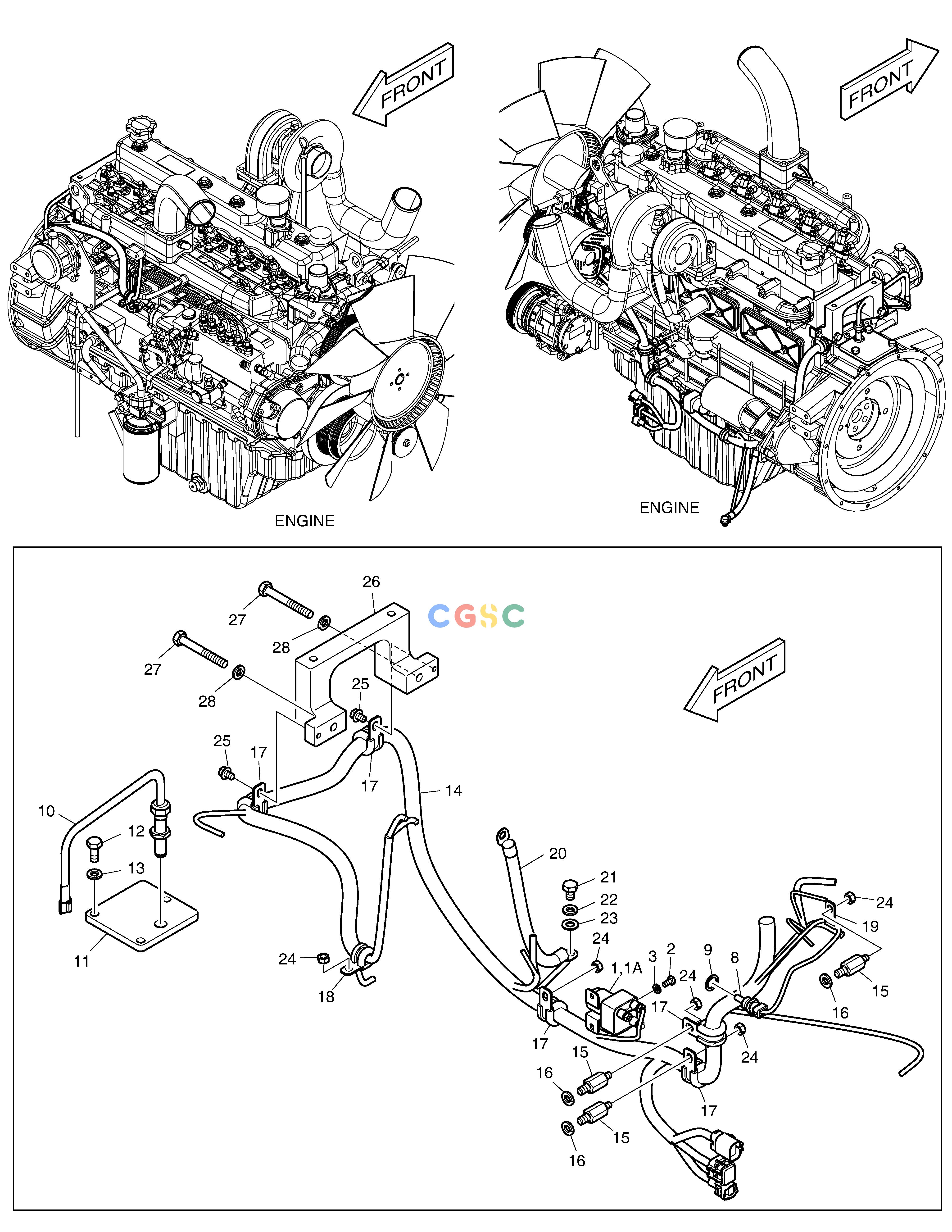 斗山零件查询ELECTRIC PARTS - ENGINE DX220A / DX225LCA Doosan parts catalog online