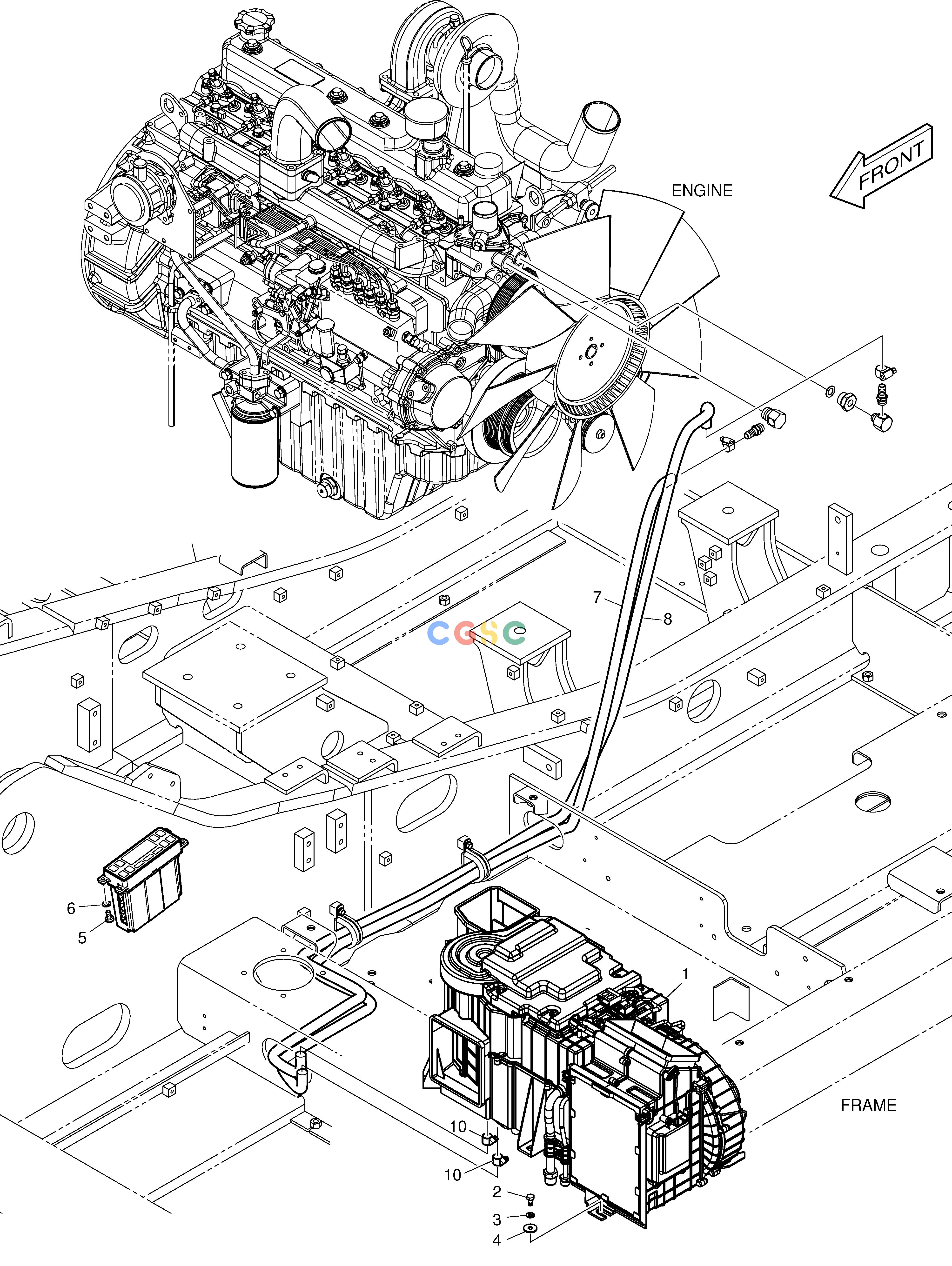 斗山零件查询HEATER PIPING(1) DX220A / DX225LCA Doosan parts catalog online