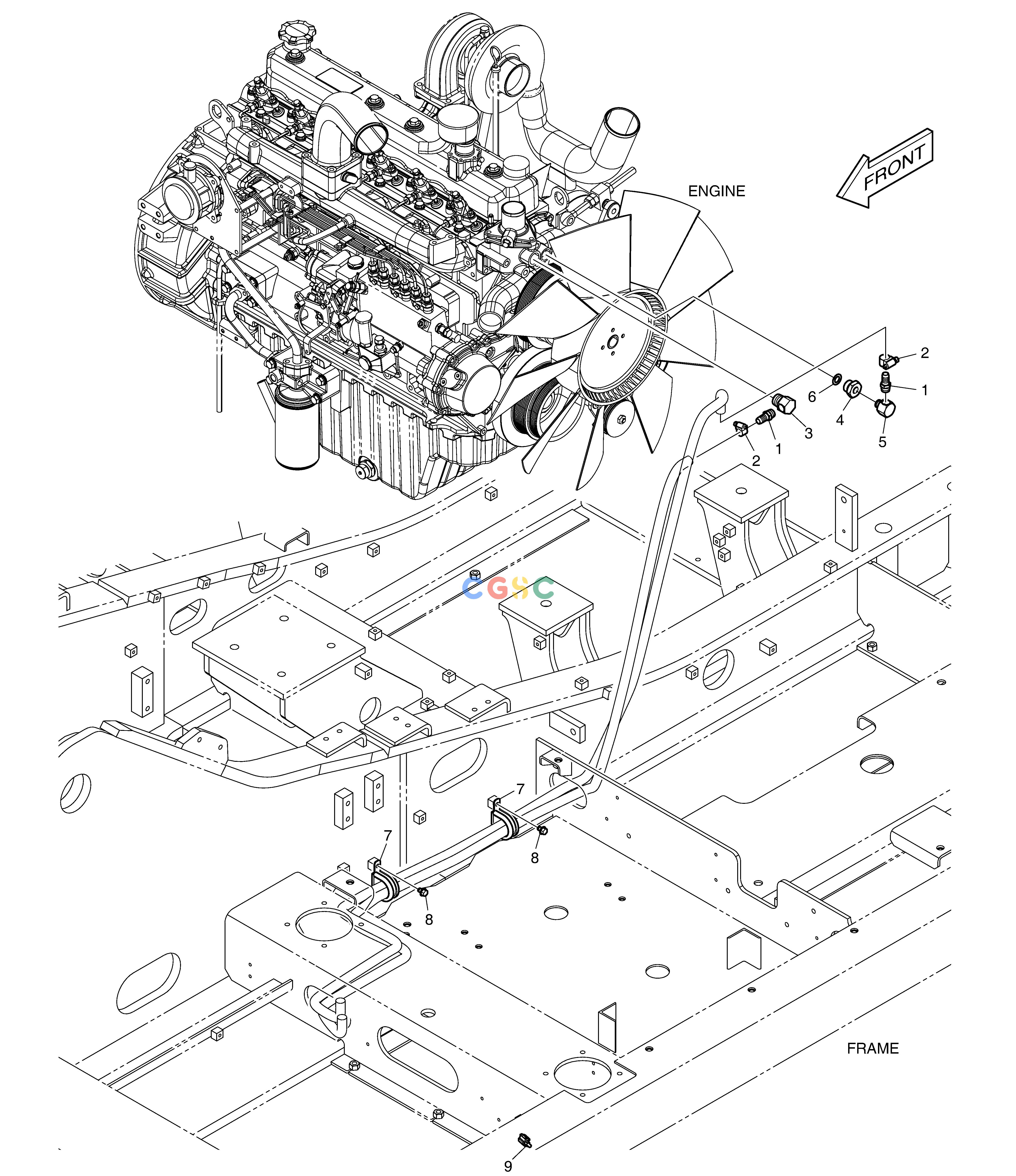 斗山零件查询HEATER PIPING(2) DX220A / DX225LCA Doosan parts catalog online