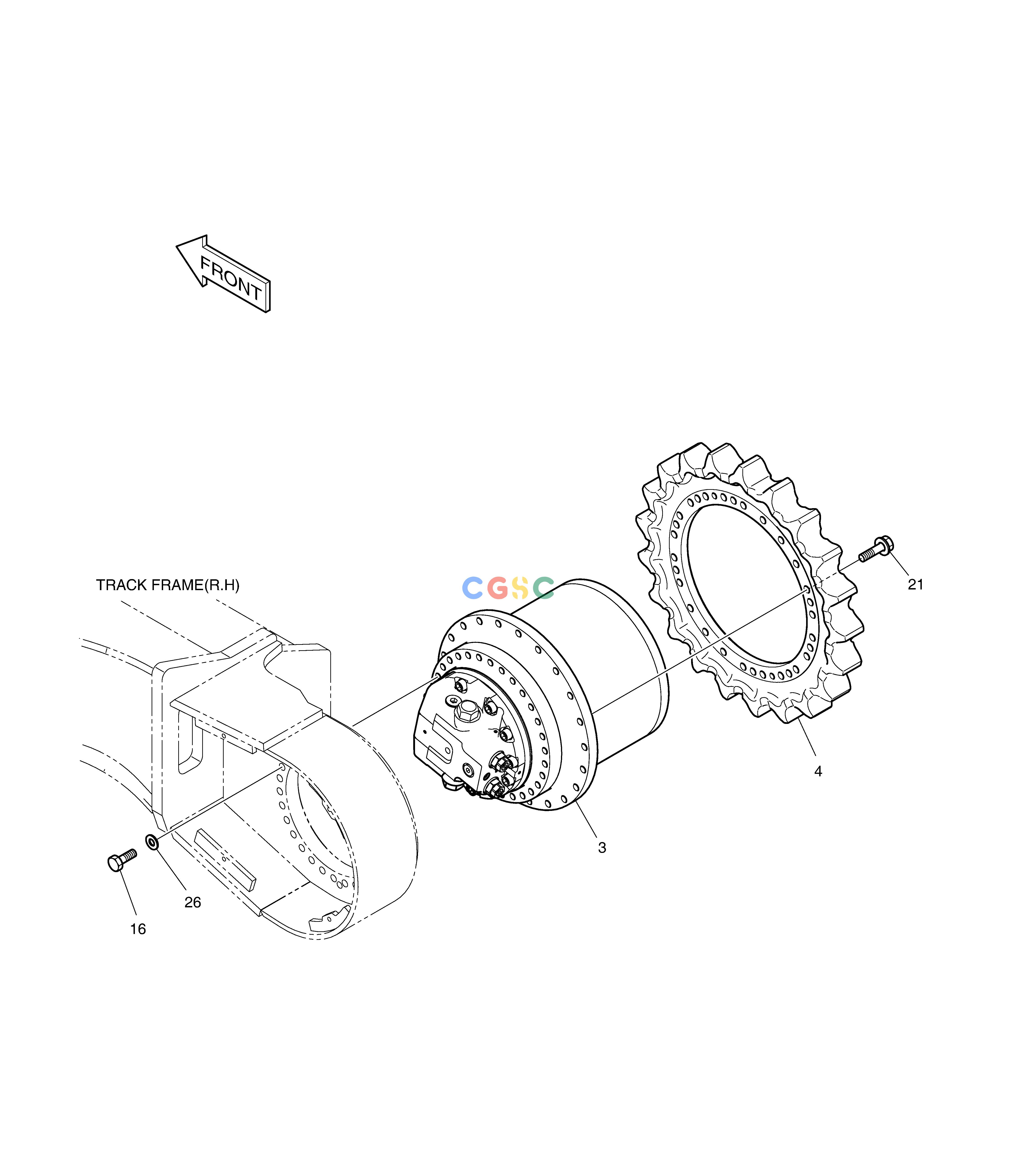 斗山零件查询TRAVEL DEVICE(DX225LCA) DX220A / DX225LCA Doosan parts catalog online