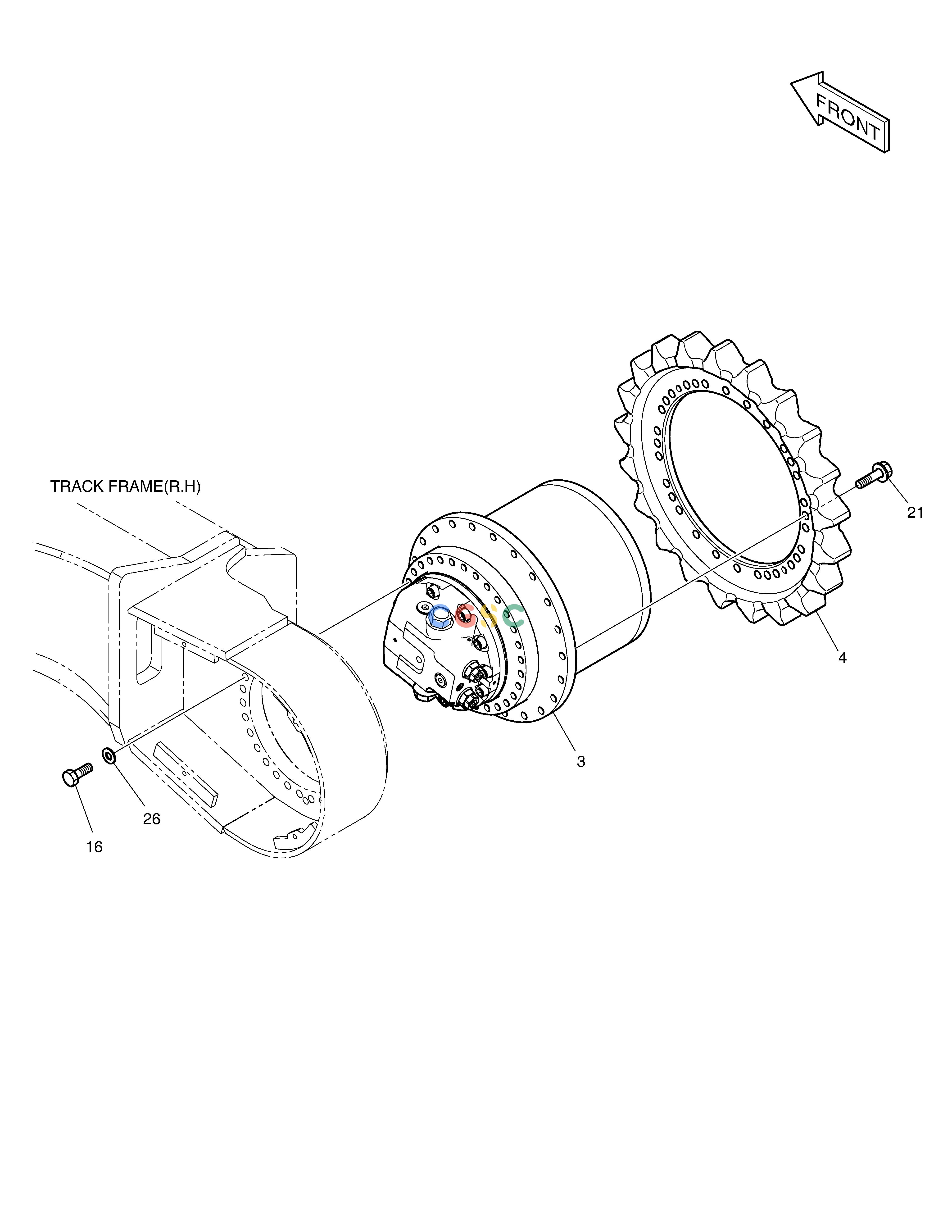 斗山零件查询TRAVEL DEVICE(DX220A) DX220A / DX225LCA Doosan parts catalog online